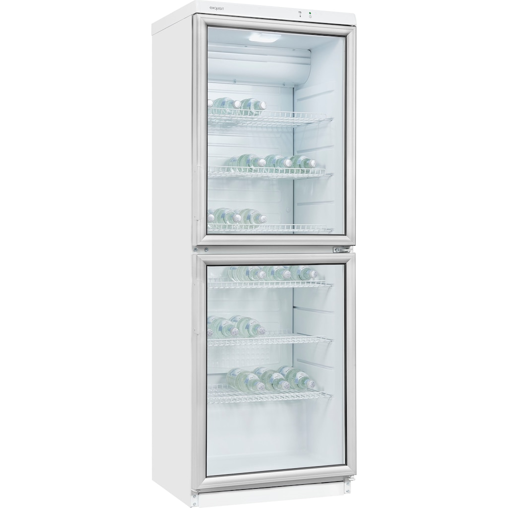 exquisit Getränkekühlschrank »GKS350-2-GT-280D weiss«, GKS350-2-GT-280D weiss, 173 cm hoch, 60 cm breit