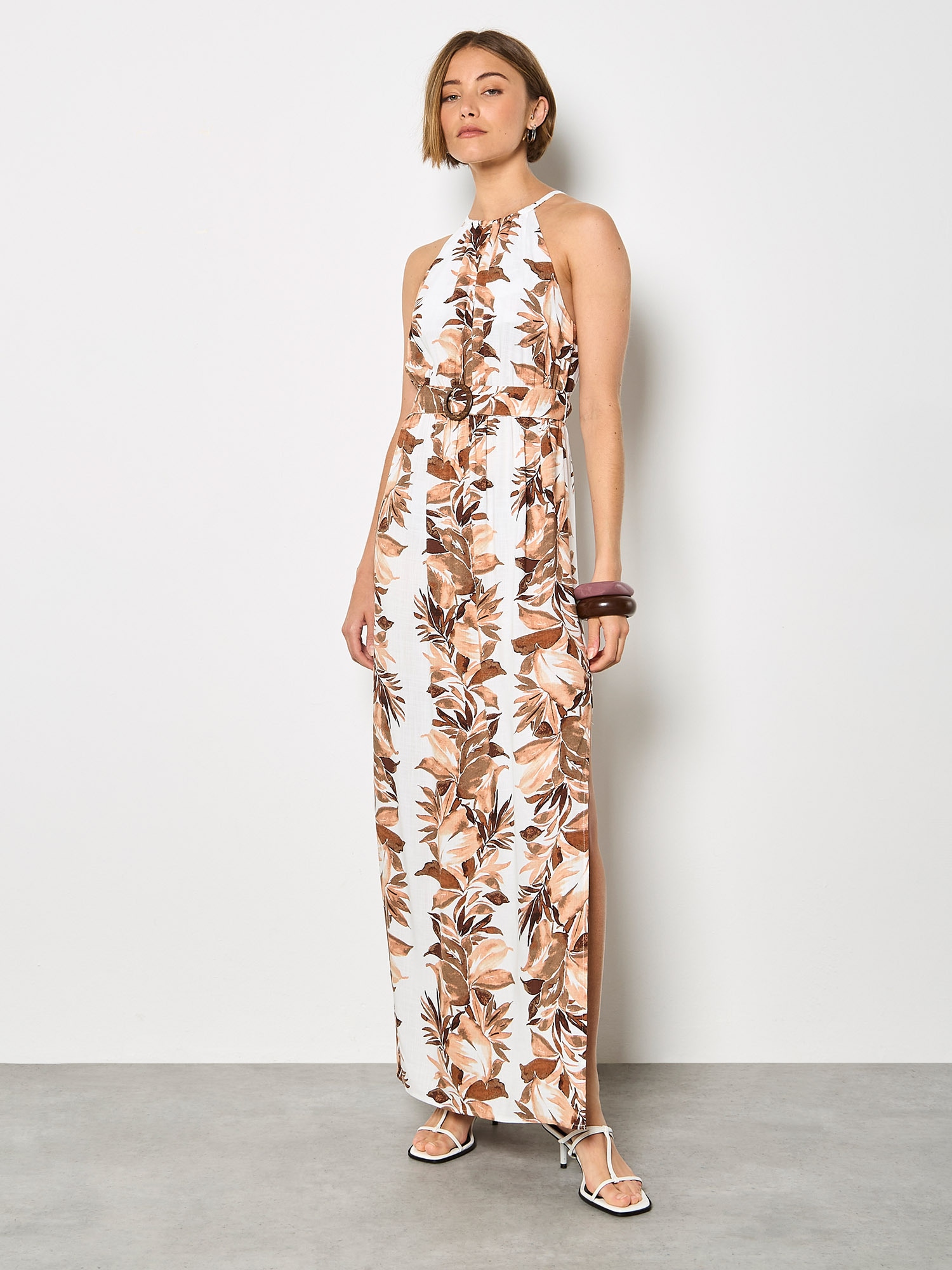 Apricot Maxikleid »Maxikleid« mit  Gürtel,  mit Gürtel