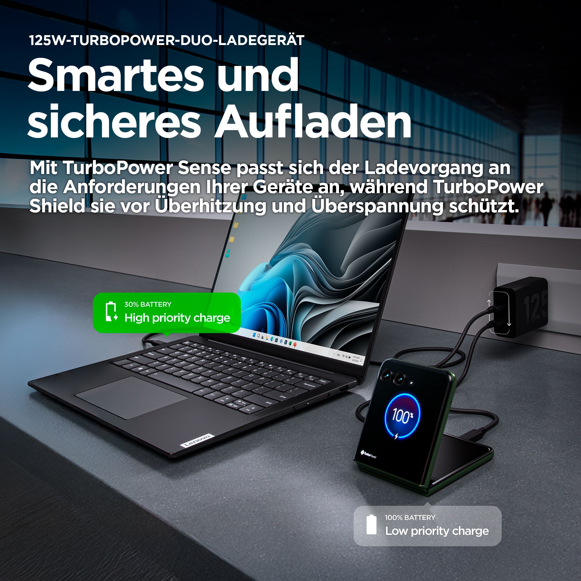 Motorola Smartphone-Ladegerät »125W-TURBOPOWER™ DUO«