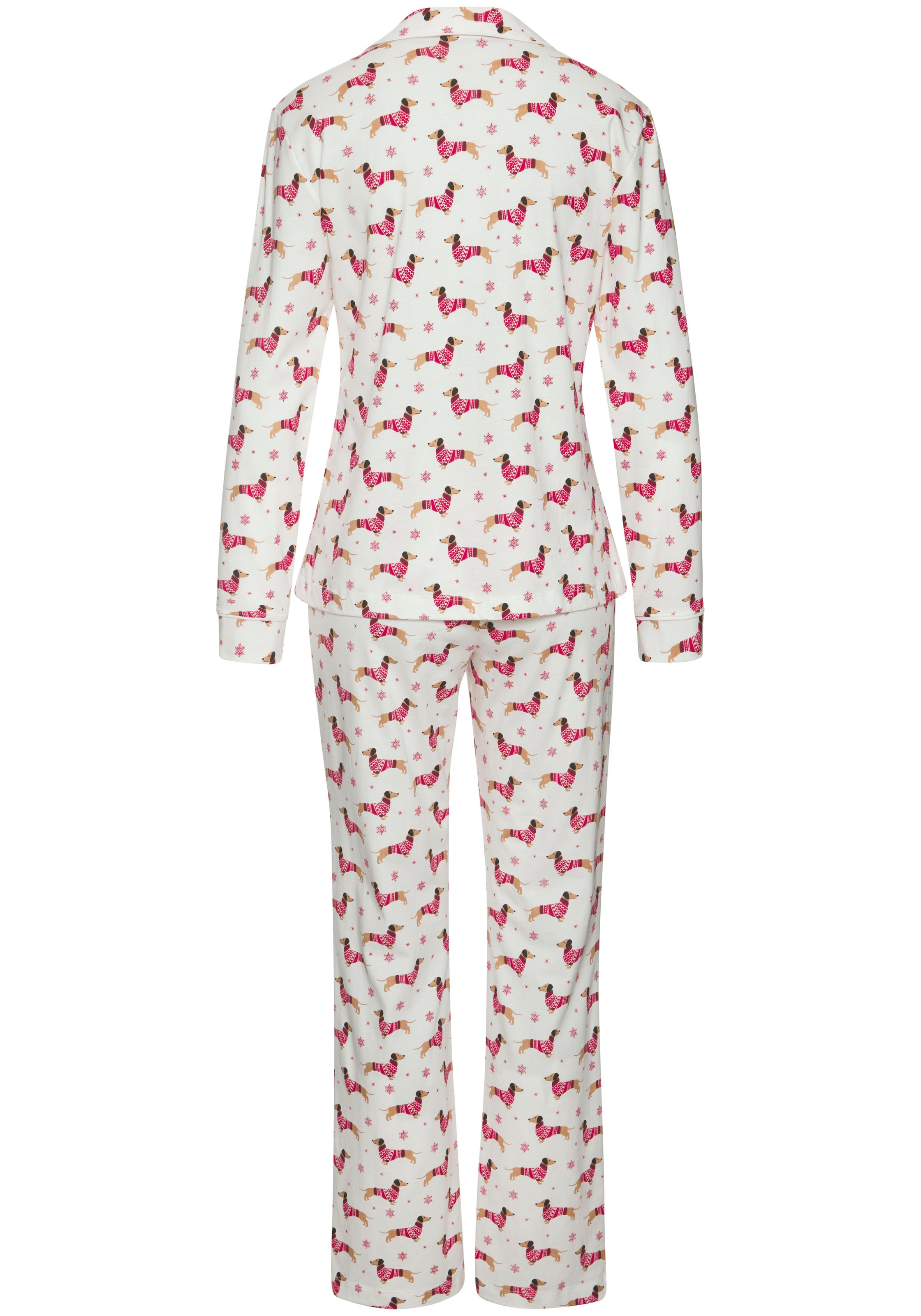 Thumbnail - LASCANA Pyjama Set, 2 Stk. tlg., mit Alloverprint
