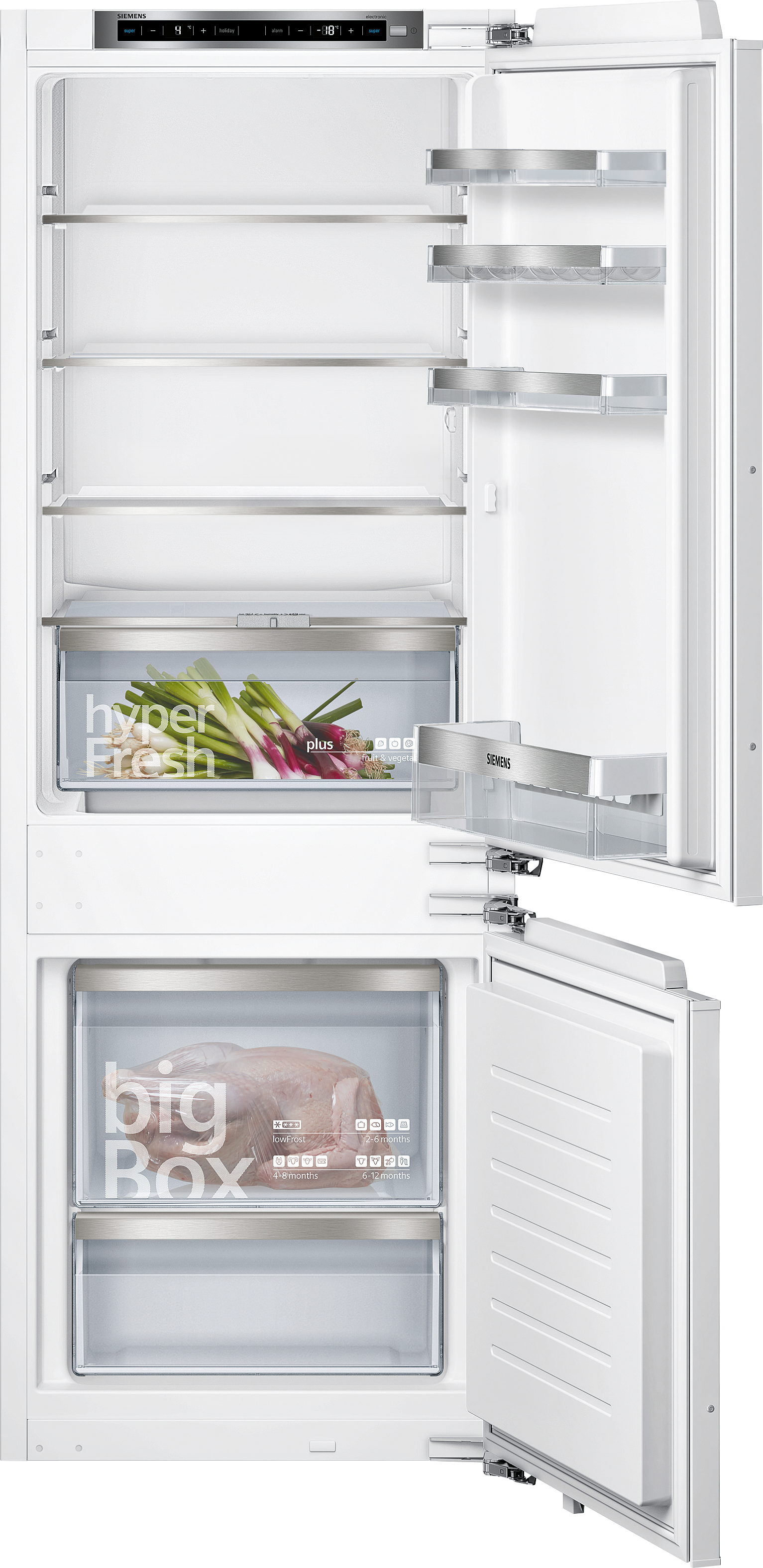 SIEMENS Einbaukühlgefrierkombination iQ500 "KI77SXFE0" 157,8 hoch 55,8 brei günstig online kaufen