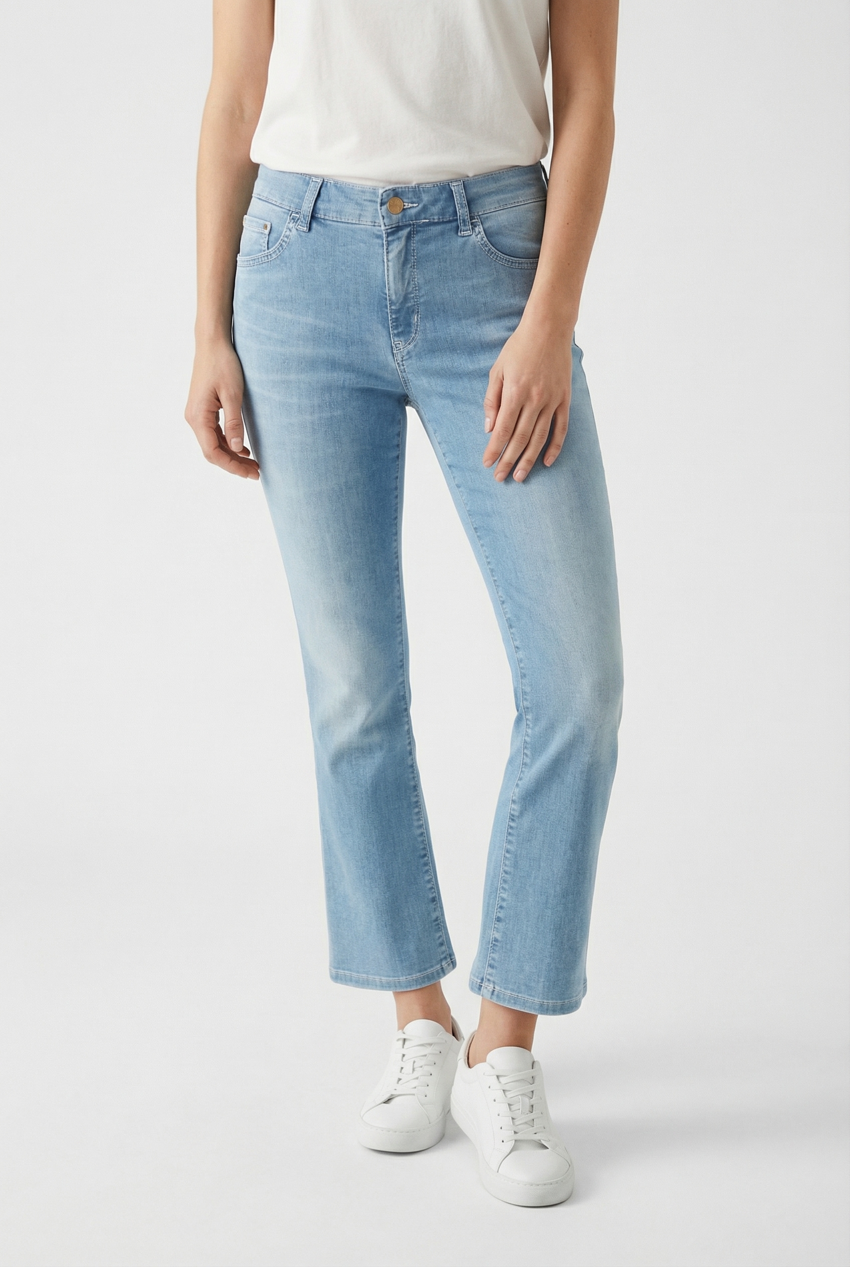 MAC 3/4-Jeans "Dream Kick" Saum modisch verkürzt und leicht ausgestellt günstig online kaufen