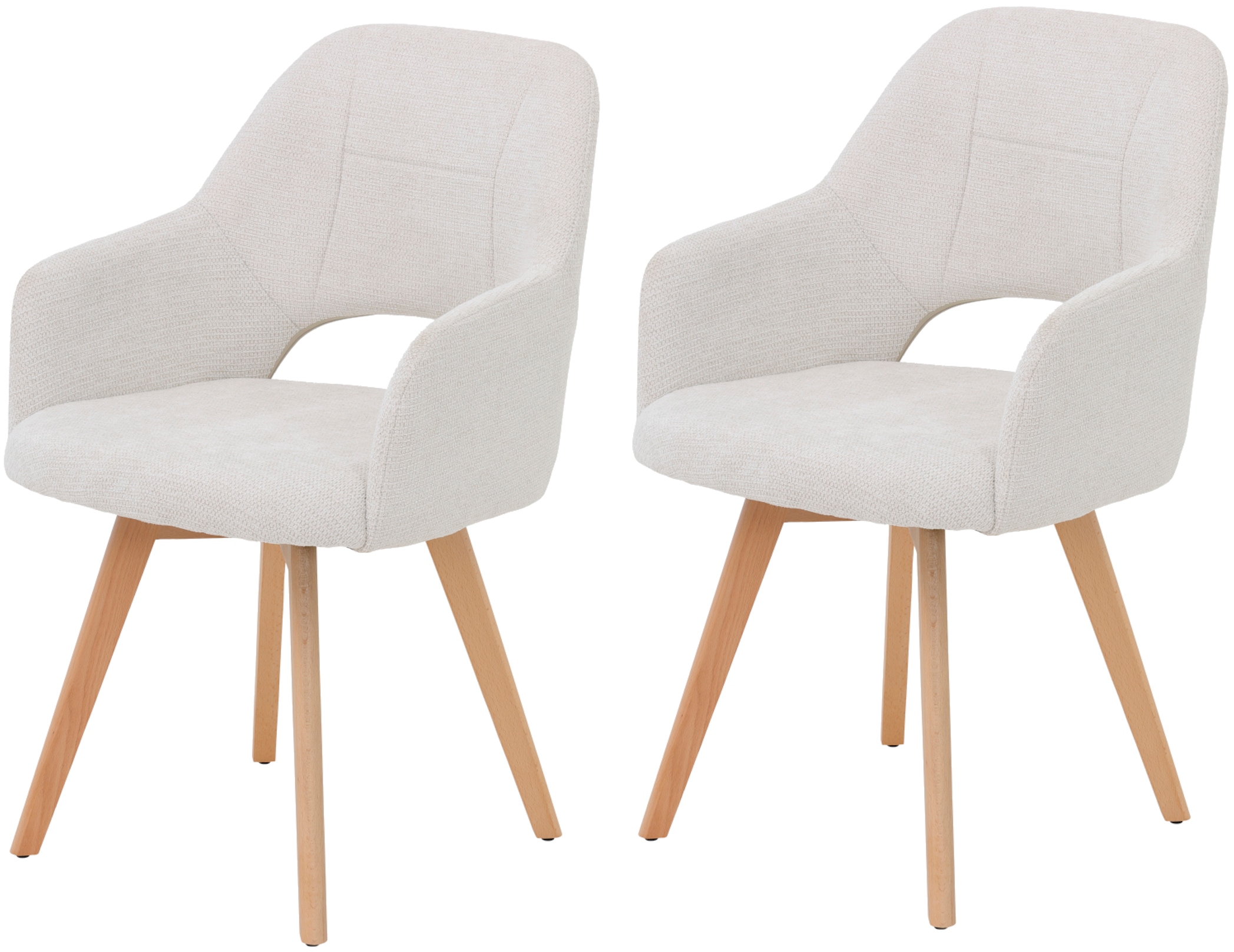 HELA Armlehnstuhl "SOFIA Armlehnenstuhl mit Massivholzgestell, Bezug Websto günstig online kaufen