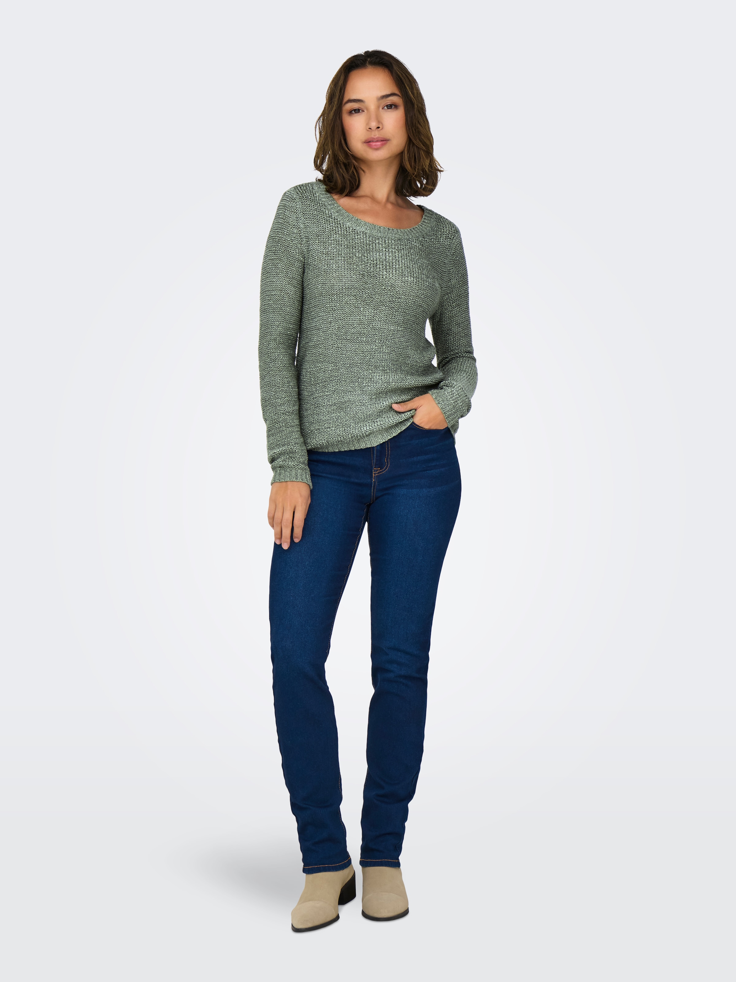 ONLY Strickpullover »ONLGEENA XO L/S PULLOVER KNT NOOS«