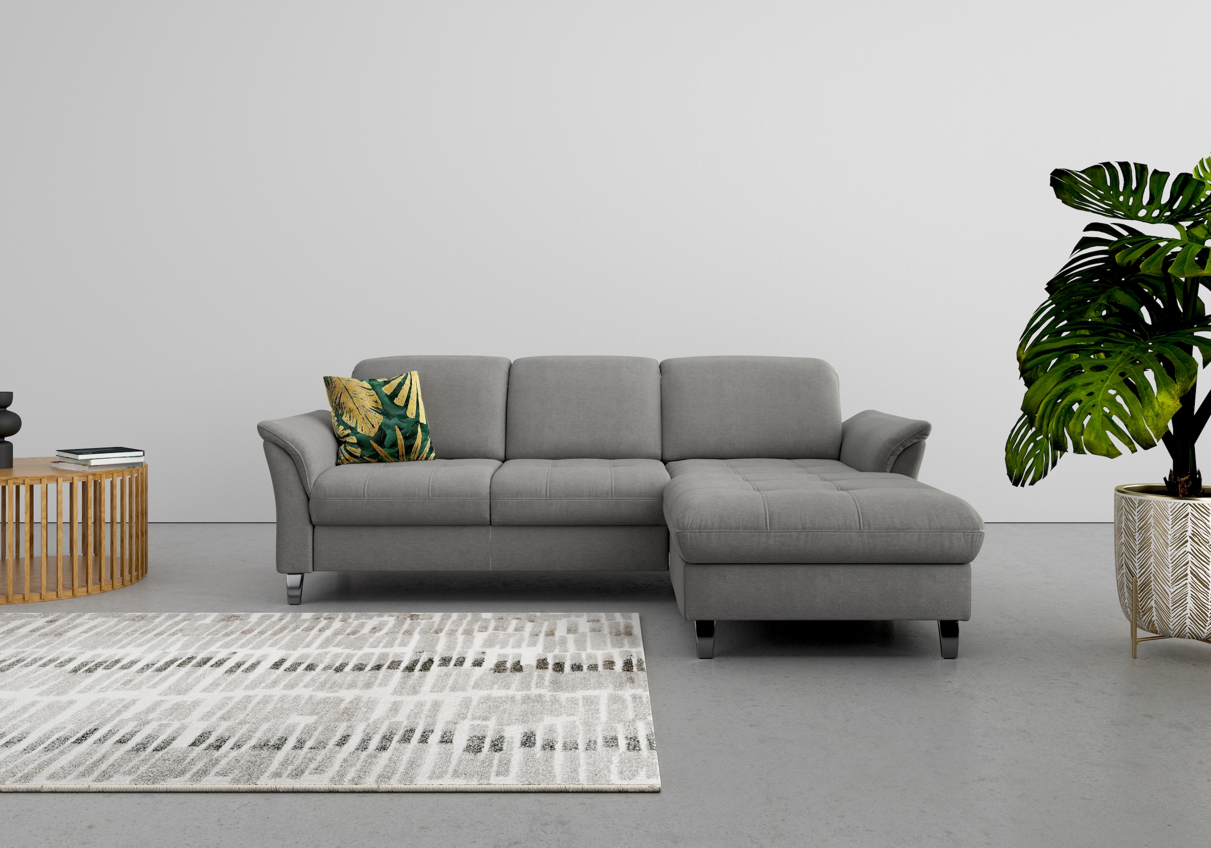 sit&more Ecksofa "Maggiore L-Form" wahlweise mit Kopfteilverstellung, Bettf günstig online kaufen