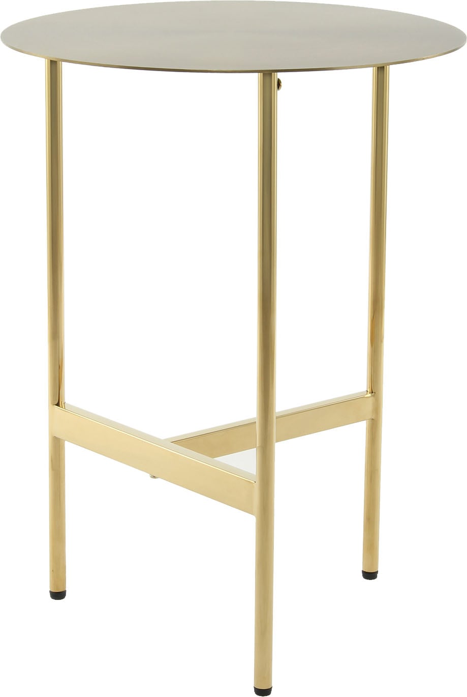 Kayoom Beistelltisch »Pero 125, Minimalistisches Design, Passt zu jedem Einrichtungsstil«, (1 St.), Gestelldesign aus Edelstahl, runde Ablagefläche, minimalistisch