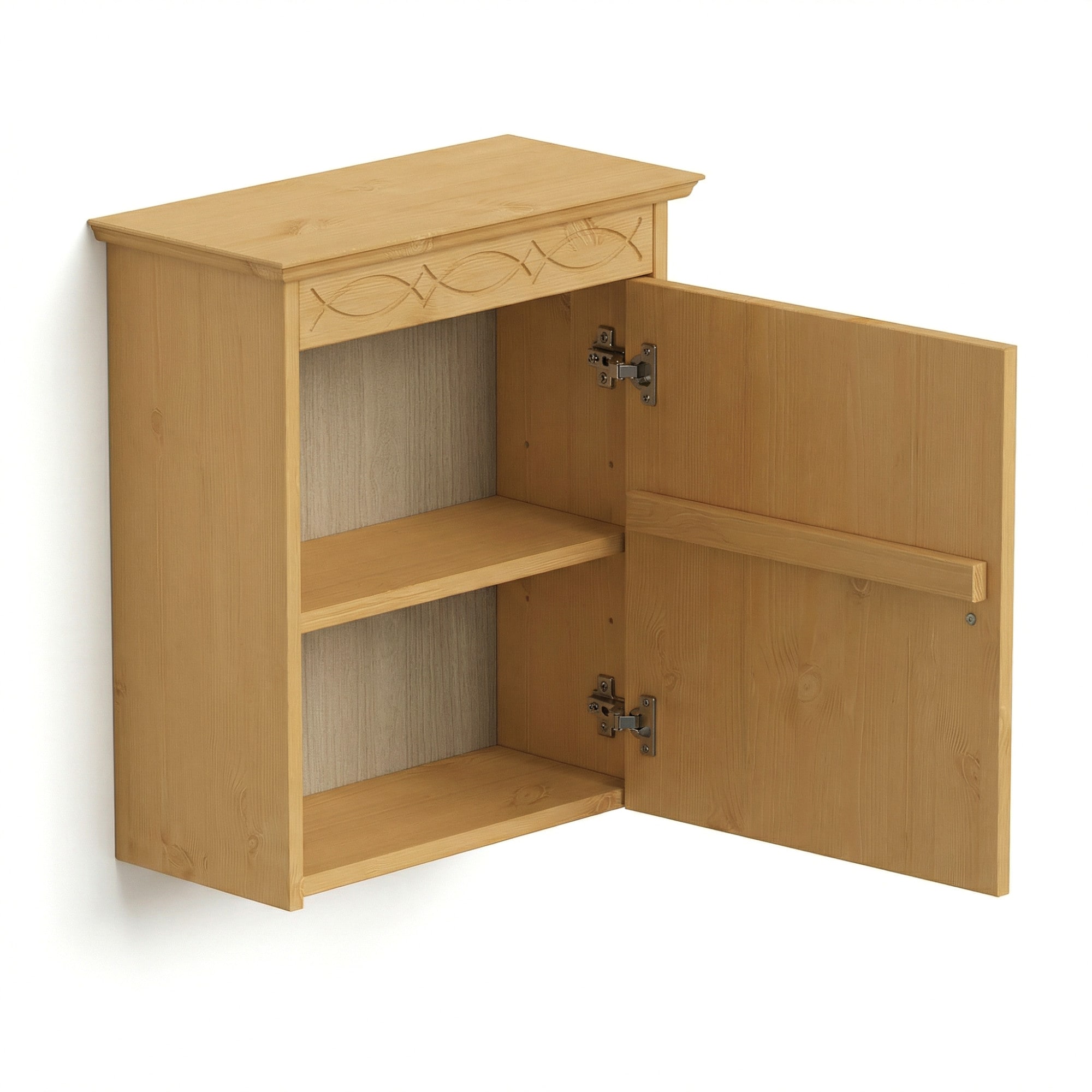 OTTO home Hängeschrank »Indra, Badschrank, Badmöbel, Badezimmerschrank« B/T/H: 46/32/52 cm,  aus massiver Kiefer, FSC®-zertifiziert