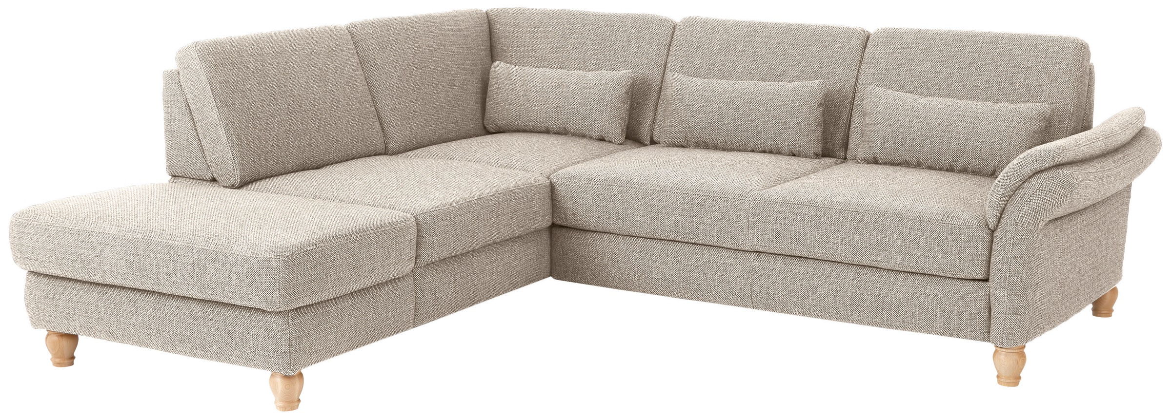 Home affaire Ecksofa »Palace L-Form«, incl. Sitztiefenverstellung, wahlweise mit Bettfunktion und Stauraum