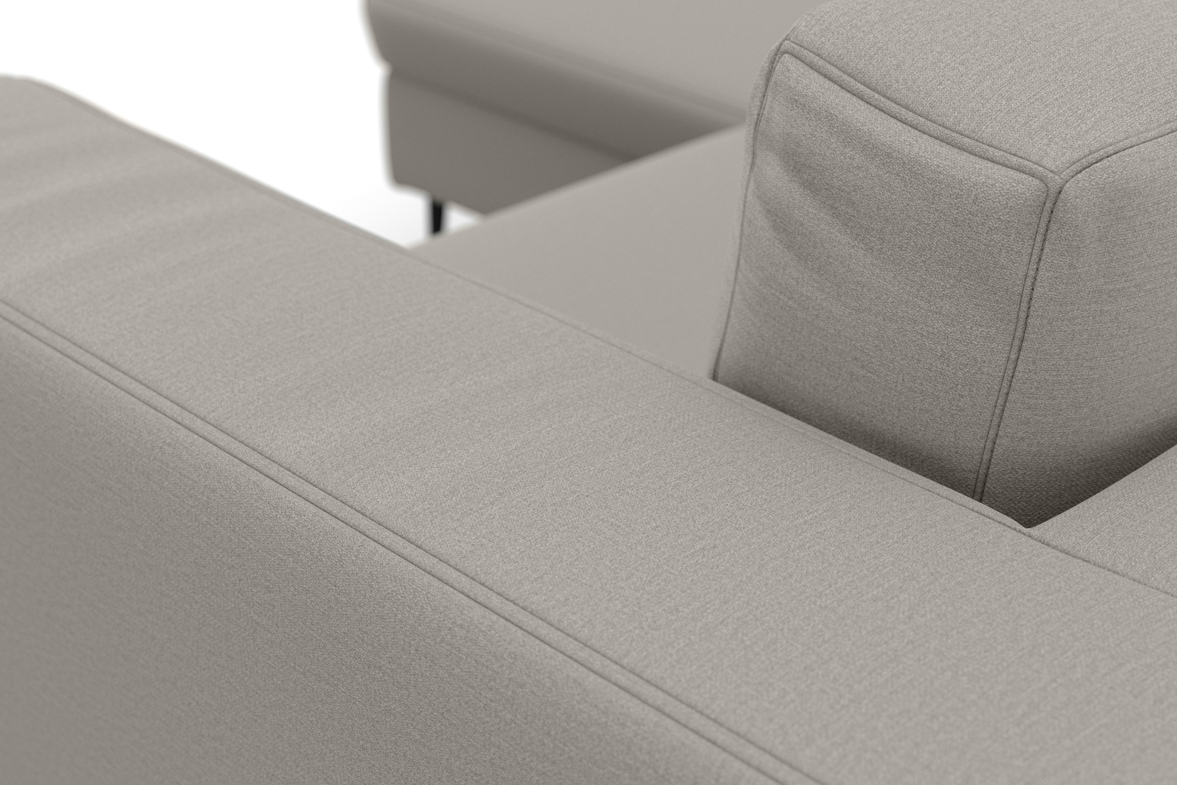 DOMO collection Ecksofa »Modica kompakt und elegant, Breite 244, L-Form« Auch in Cord, Fußhöhe passend für gängige Saugroboter!