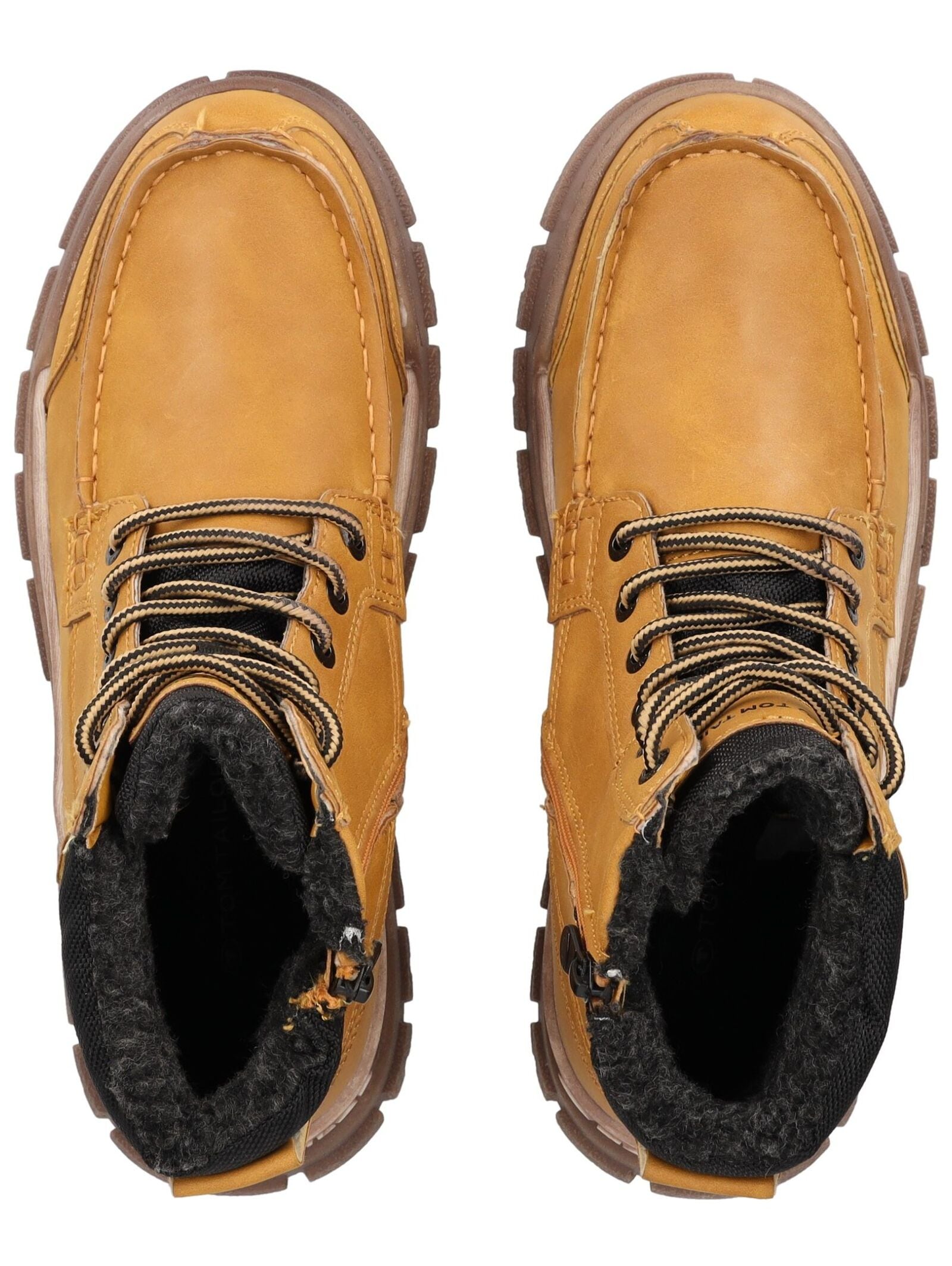 TOM TAILOR Schnürstiefelette »Tom Tailor Stiefelette Lederimitat/Textil«