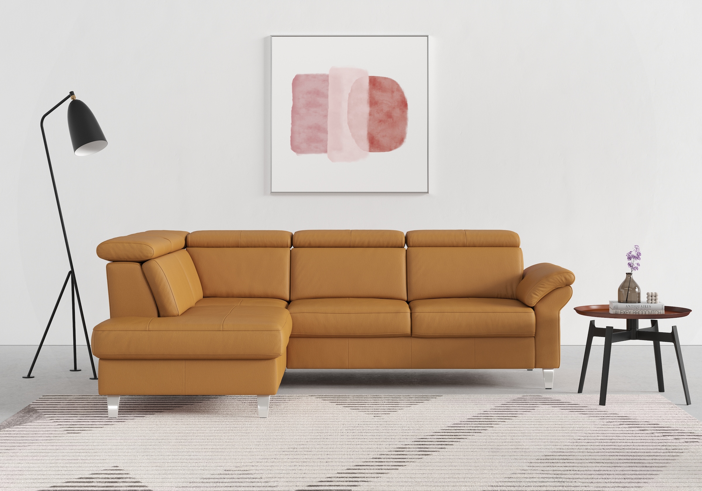 SIT & MORE Arngast L-Form Ecksofa Gelb 7