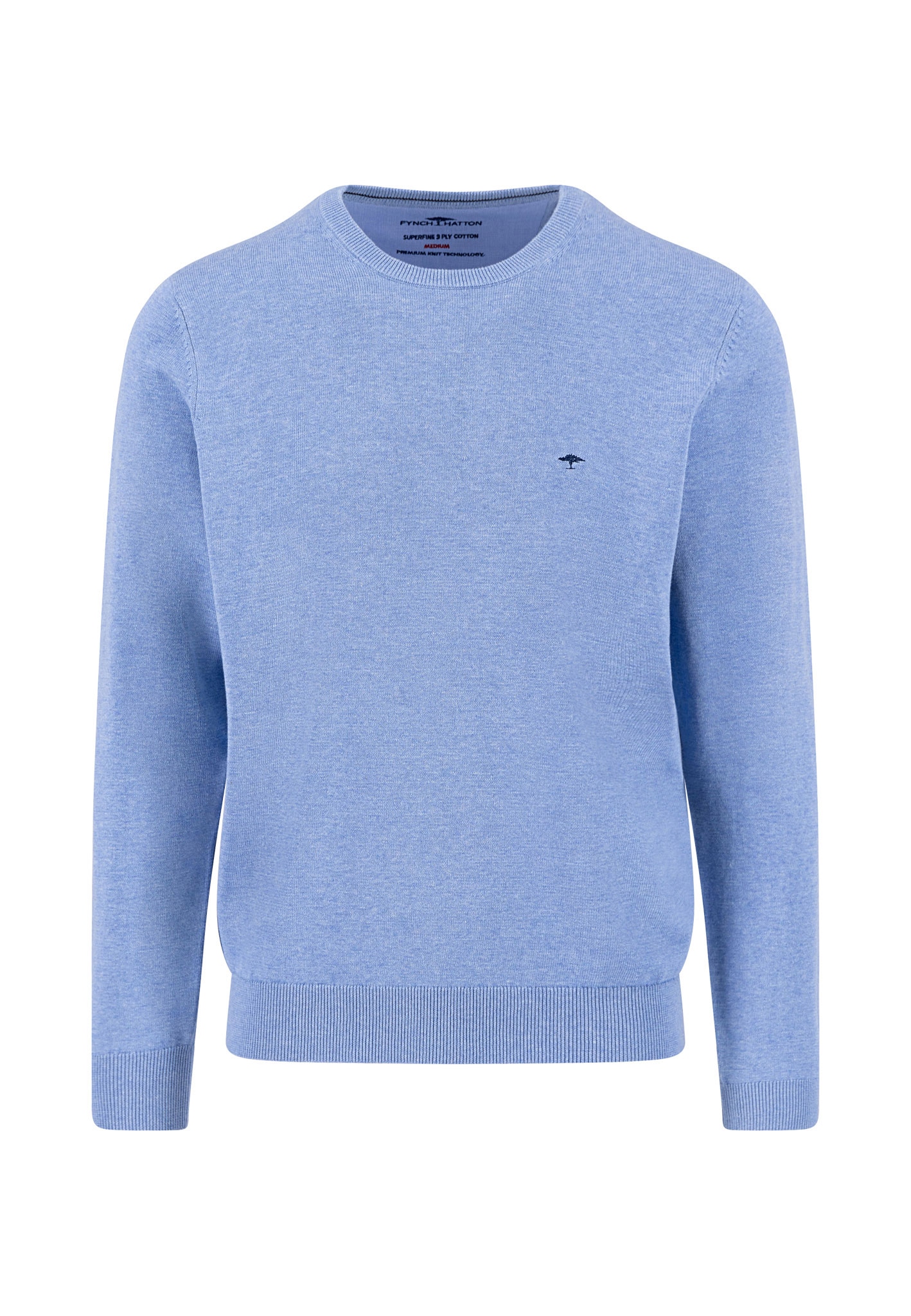 FYNCH-HATTON Strickpullover "FYNCH-HATTON Langarmpullover" mit Logostickere günstig online kaufen