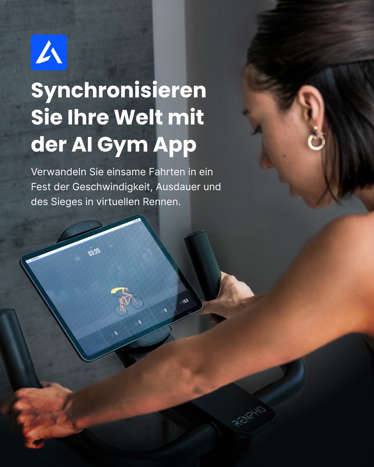 Renpho Heimtrainer »RENPHO AI Smart Bike«