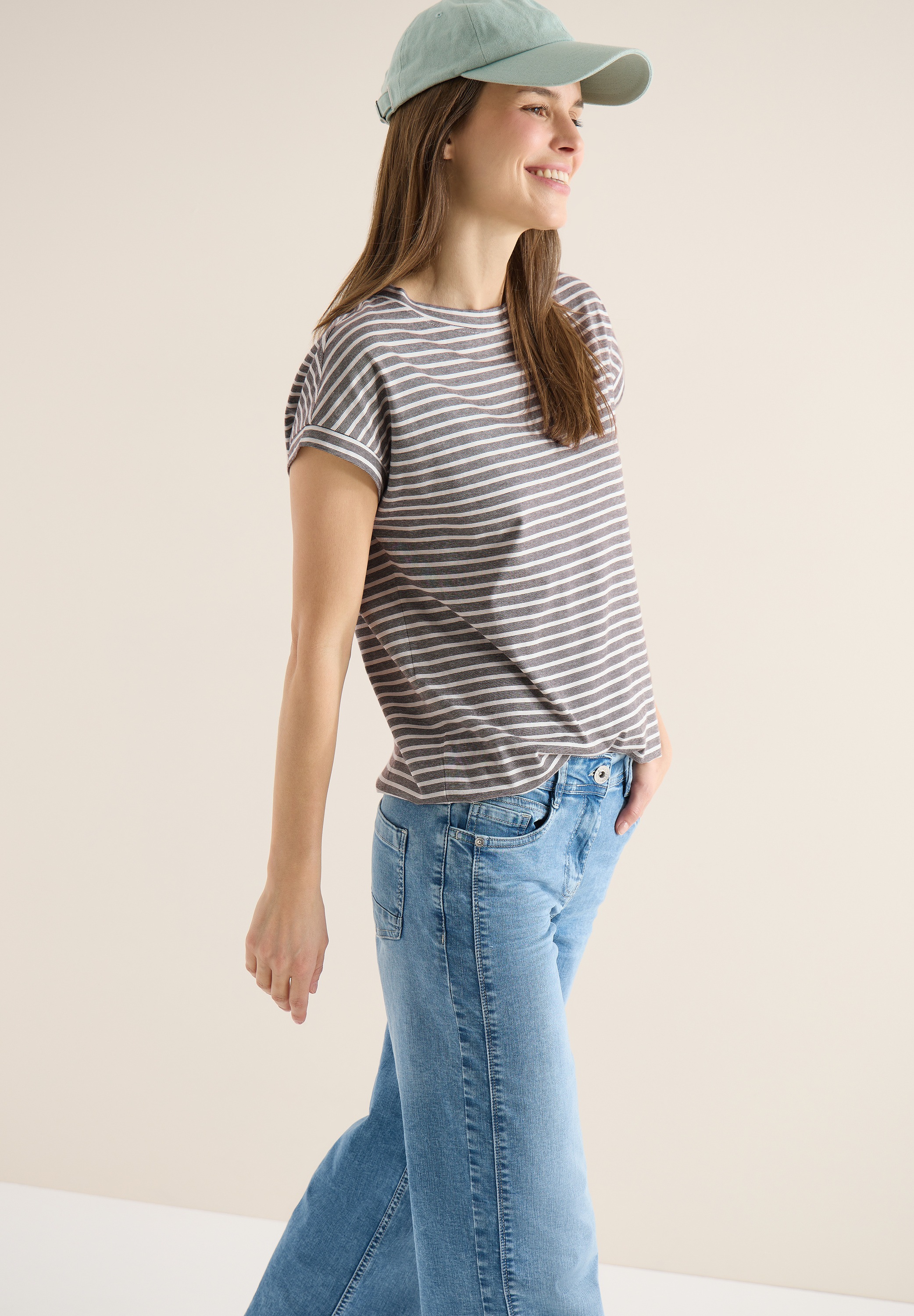 Cecil T-Shirt aus reiner Baumwolle günstig online kaufen