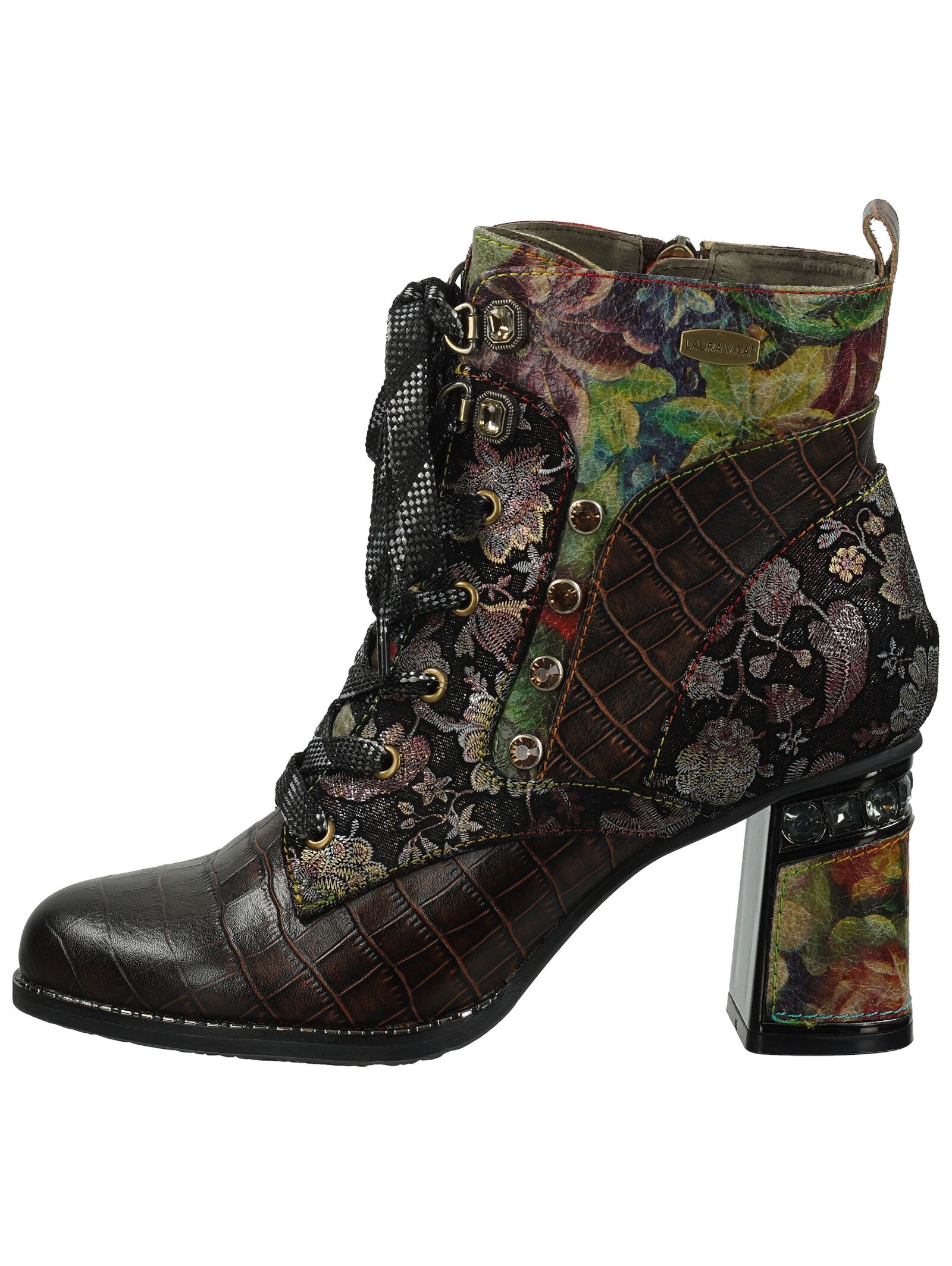 LAURA VITA Schnürstiefelette »LAURA VITA Stiefelette Leder/Textil«