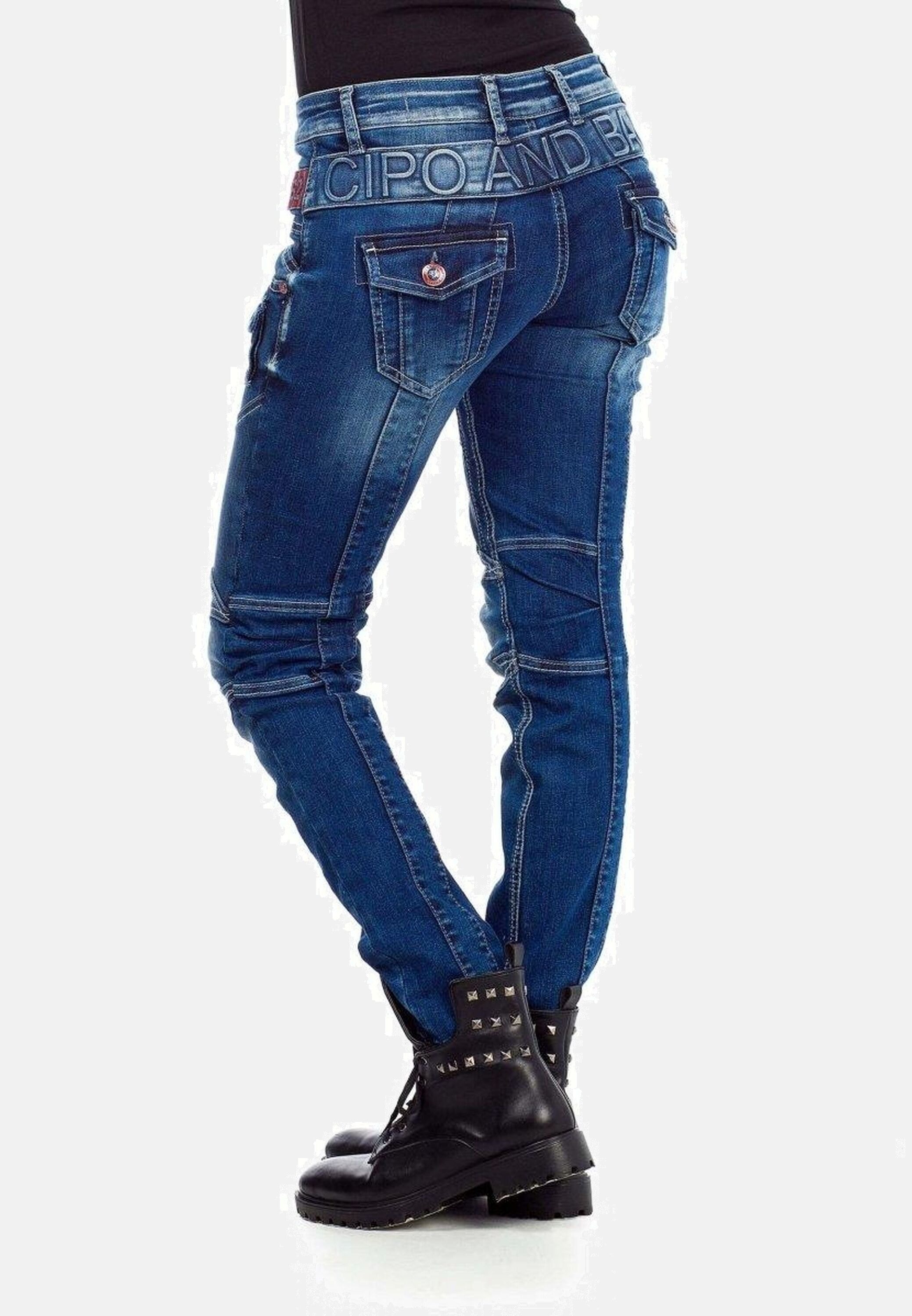 Cipo & Baxx Slim-fit-Jeans »Jeans«, mit modischen Ziernähten, WD358