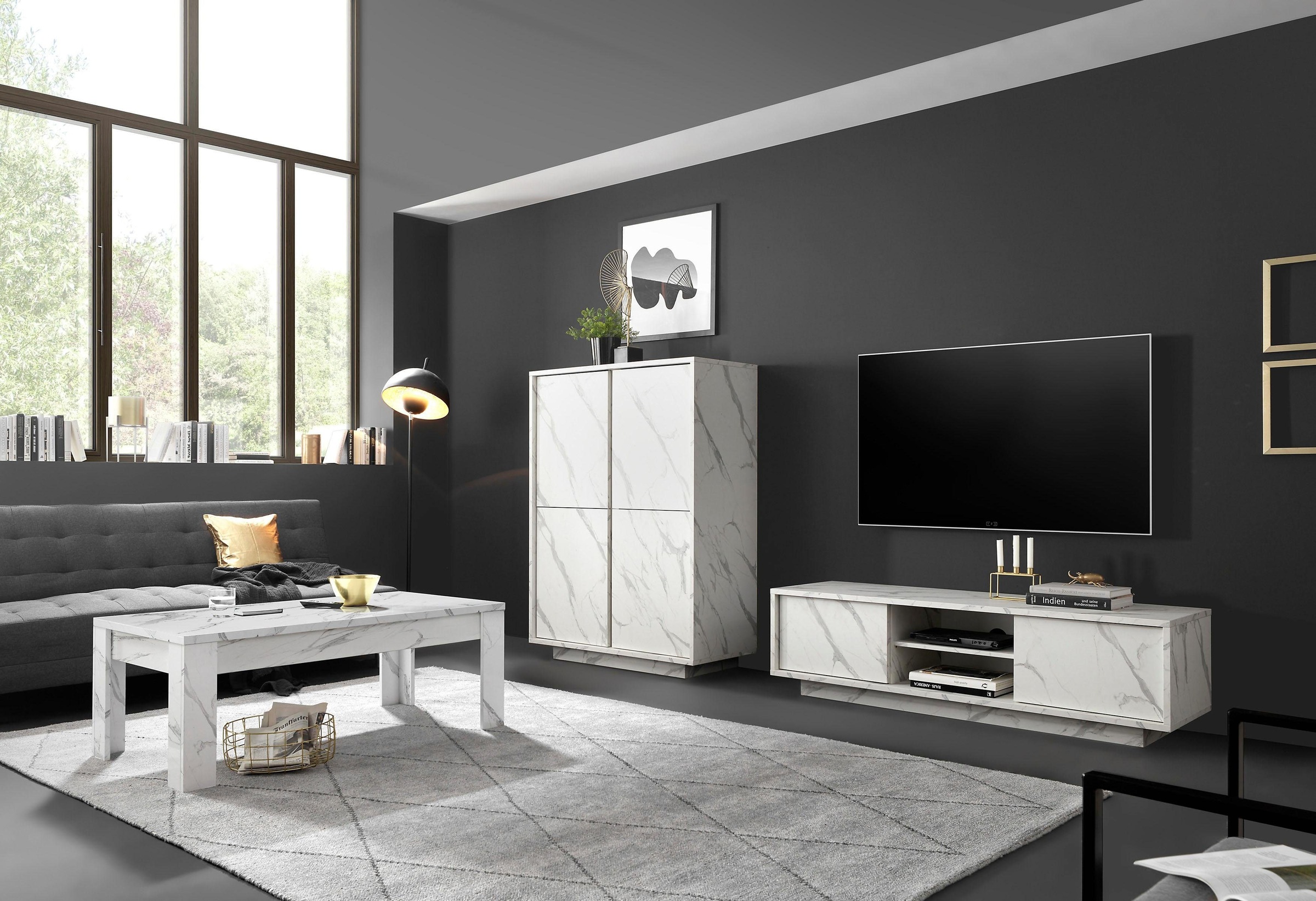 INOSIGN Highboard »Carrara«, grifflos