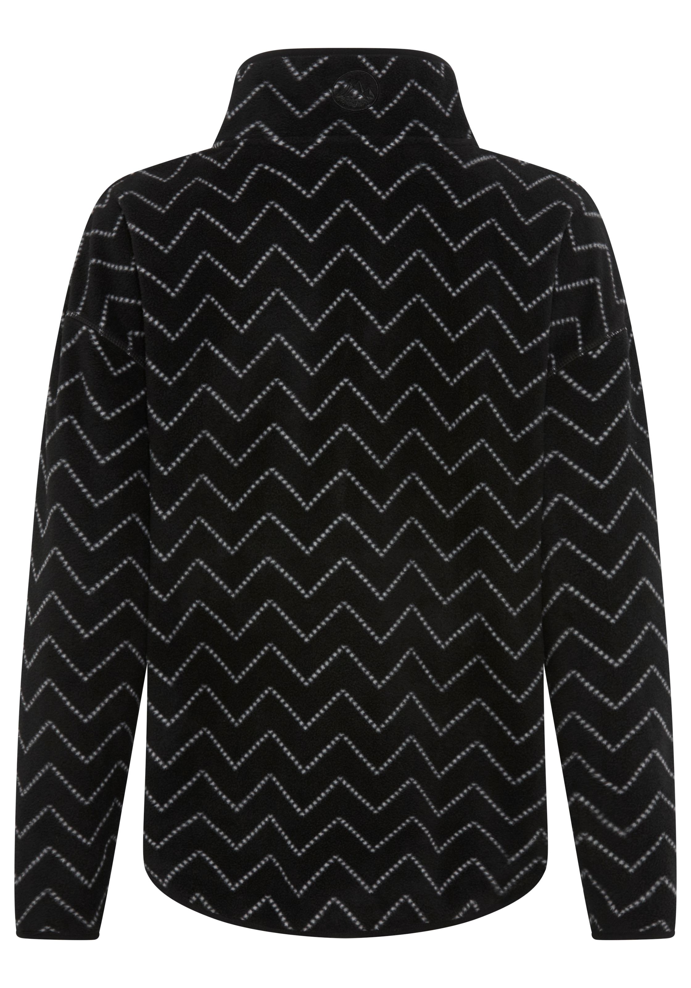 Polarino Fleecepullover, mit Colourblocking-Optik, mit Kängurutasche, aus Fleecestoff