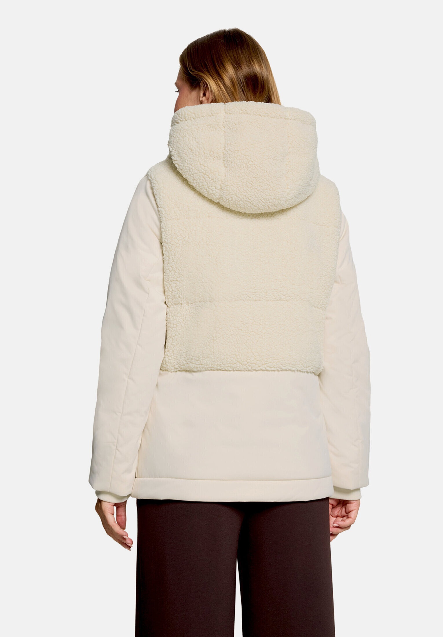 Cartoon Steppjacke »Damen mit Plüsch« mit Kapuze