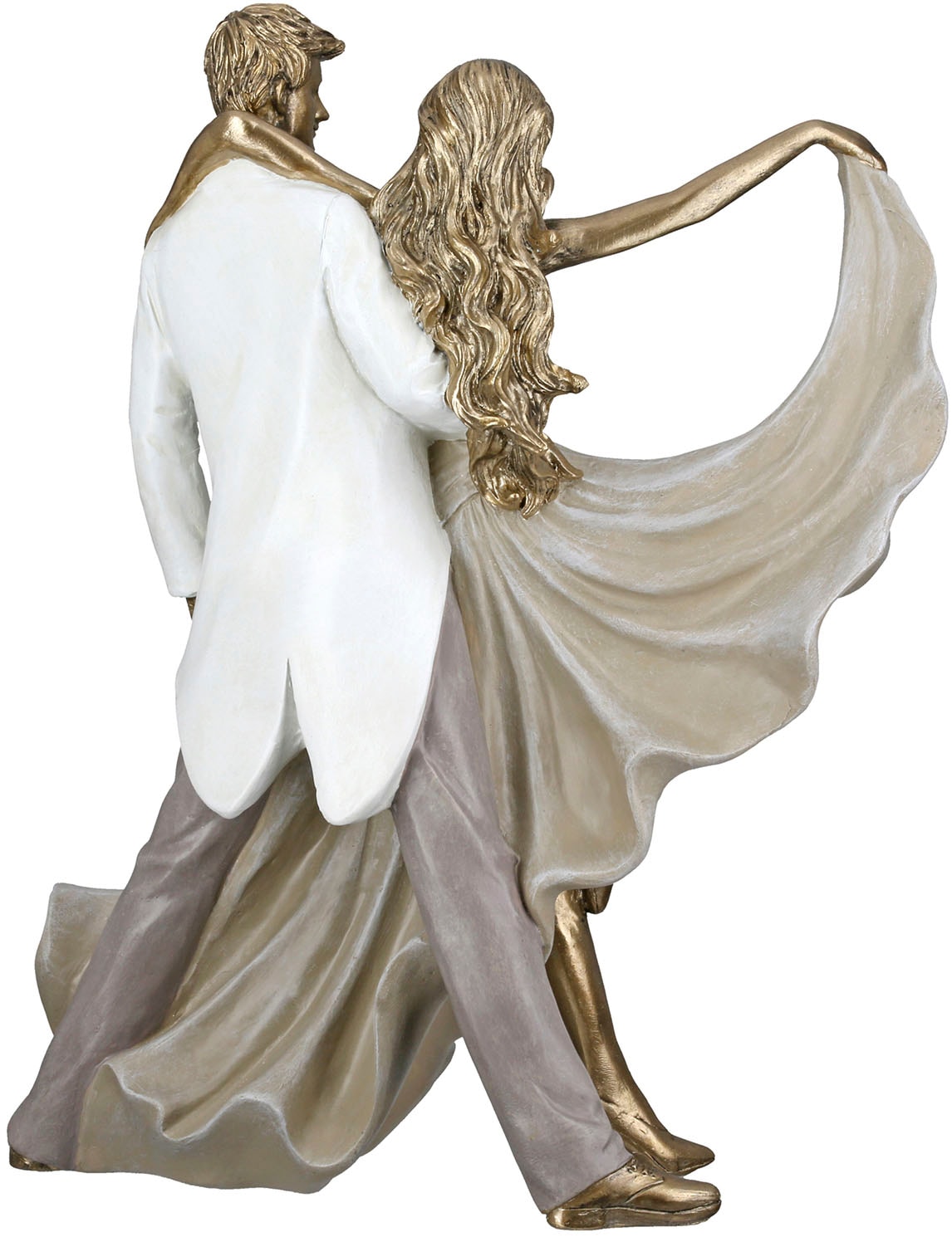 GILDE Dekofigur »Figur Tänzer Salsa goldfarben«