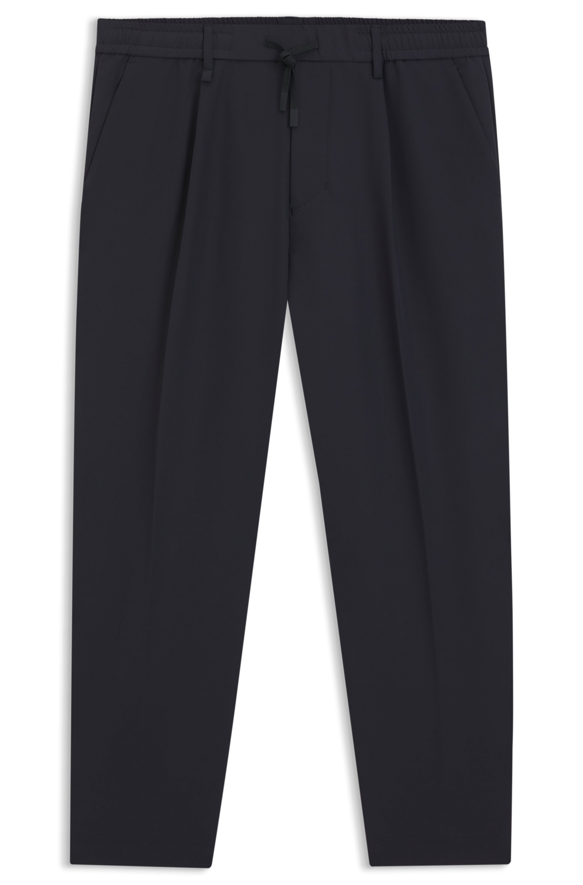 BOSS GREEN Webhose »T Convert-Pleat«, mit Zugbund und Markenlabel