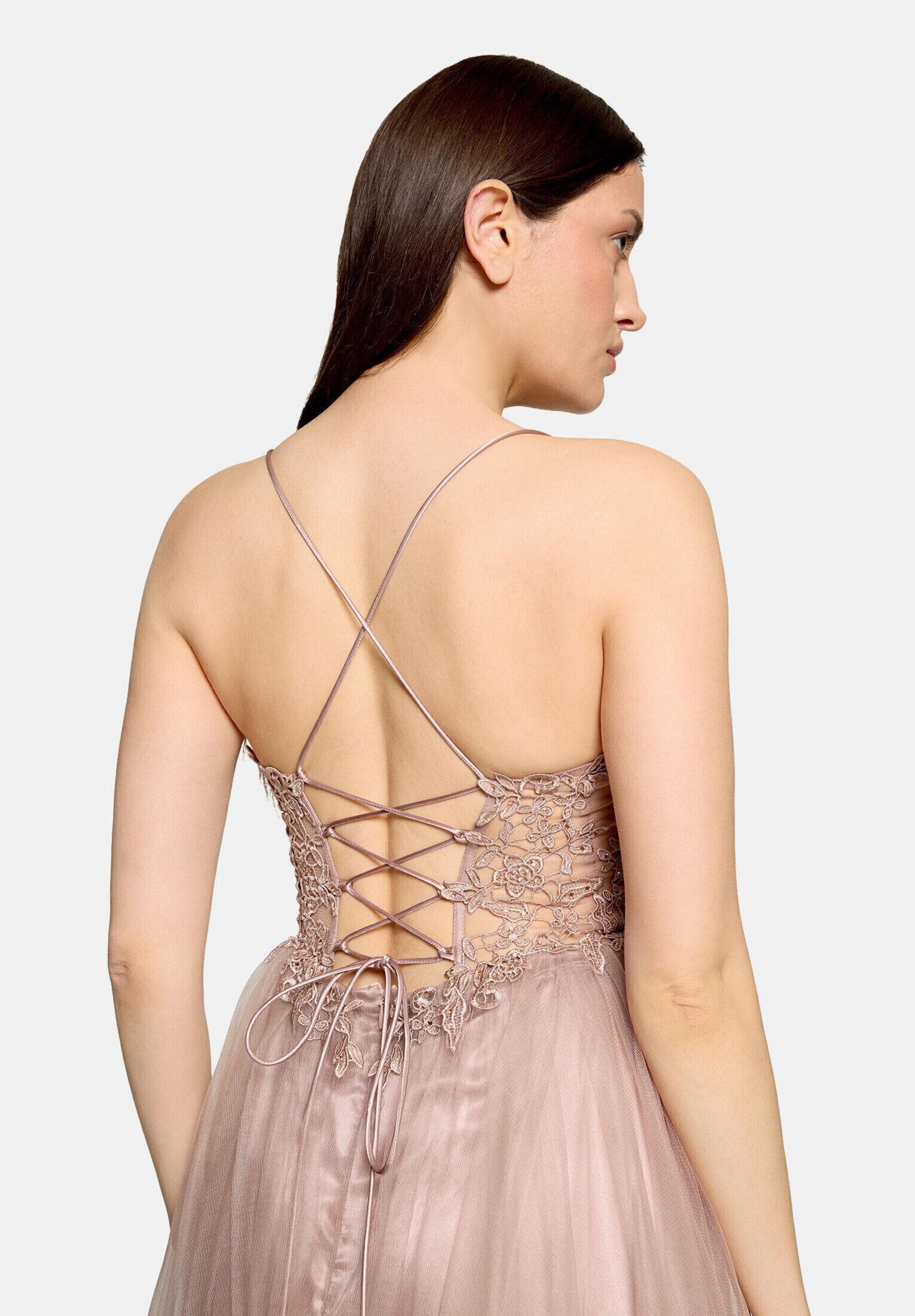 Vera Mont Abendkleid »Damen mit Stickerei« Ohne Tasche Rückenfrei