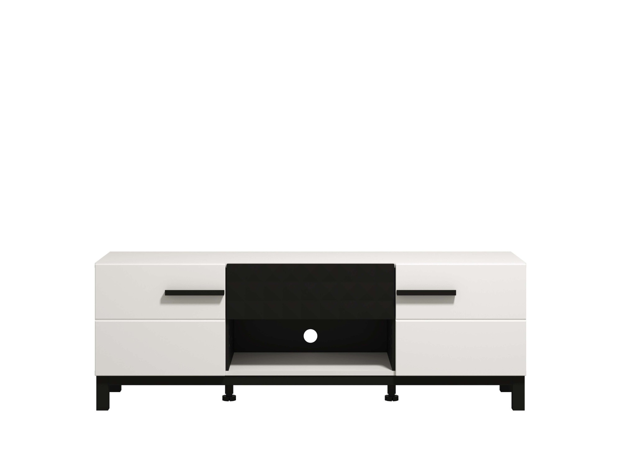 Home affaire Lowboard »Orleans, Breite 147,5 cm TV- Lowboard, TV-Schrank, TV-Ständer«, TV-Kommode, Modernes Design, mit Schublade in toller 3D-Optik