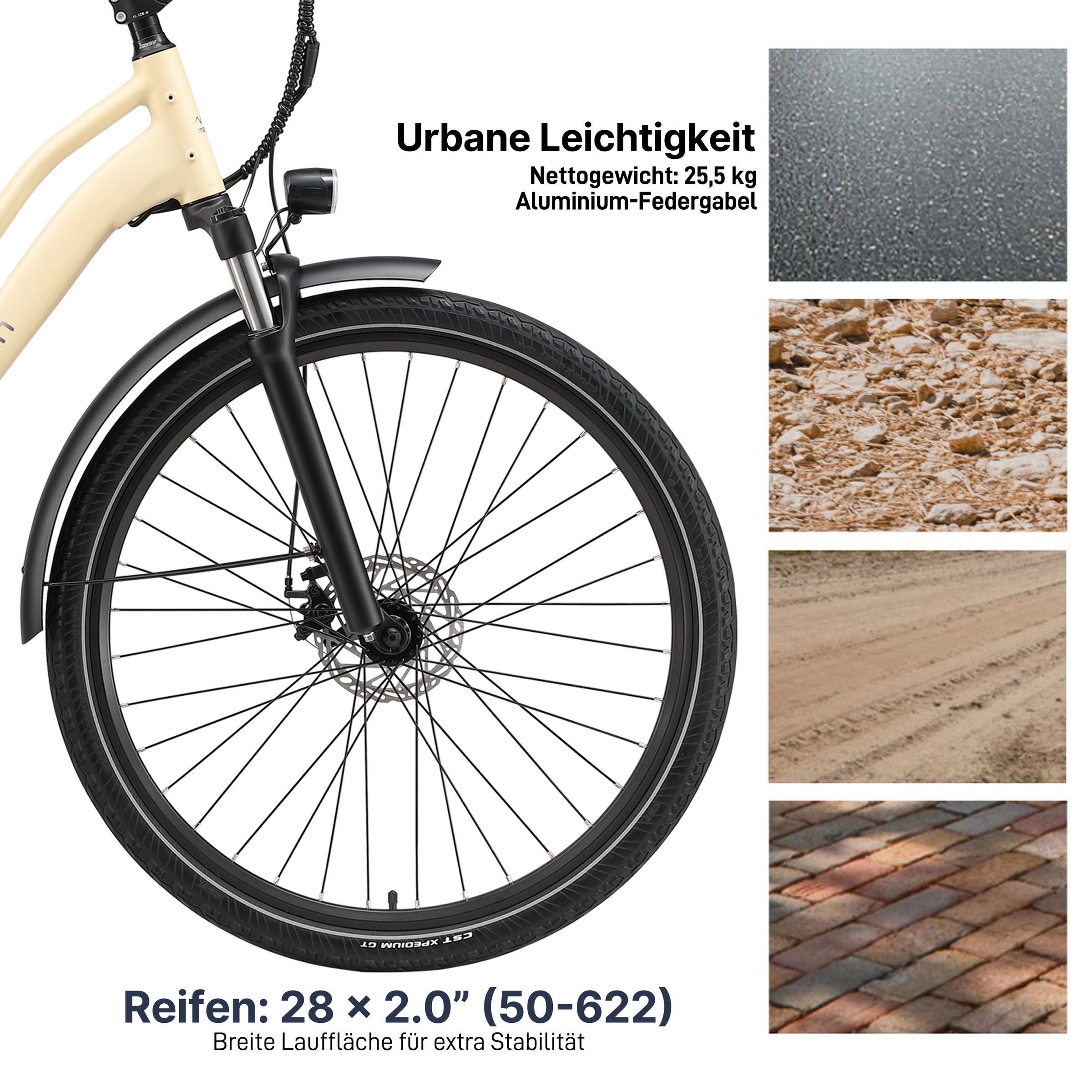 Maxtron »Maxtron Urban 7 E-Citybike 28 Zoll« 7 Gang Shimano Altus Schaltwerk Kettenschaltung Heckmotor 250 W Packung,  Tiefeinsteiger für Damen