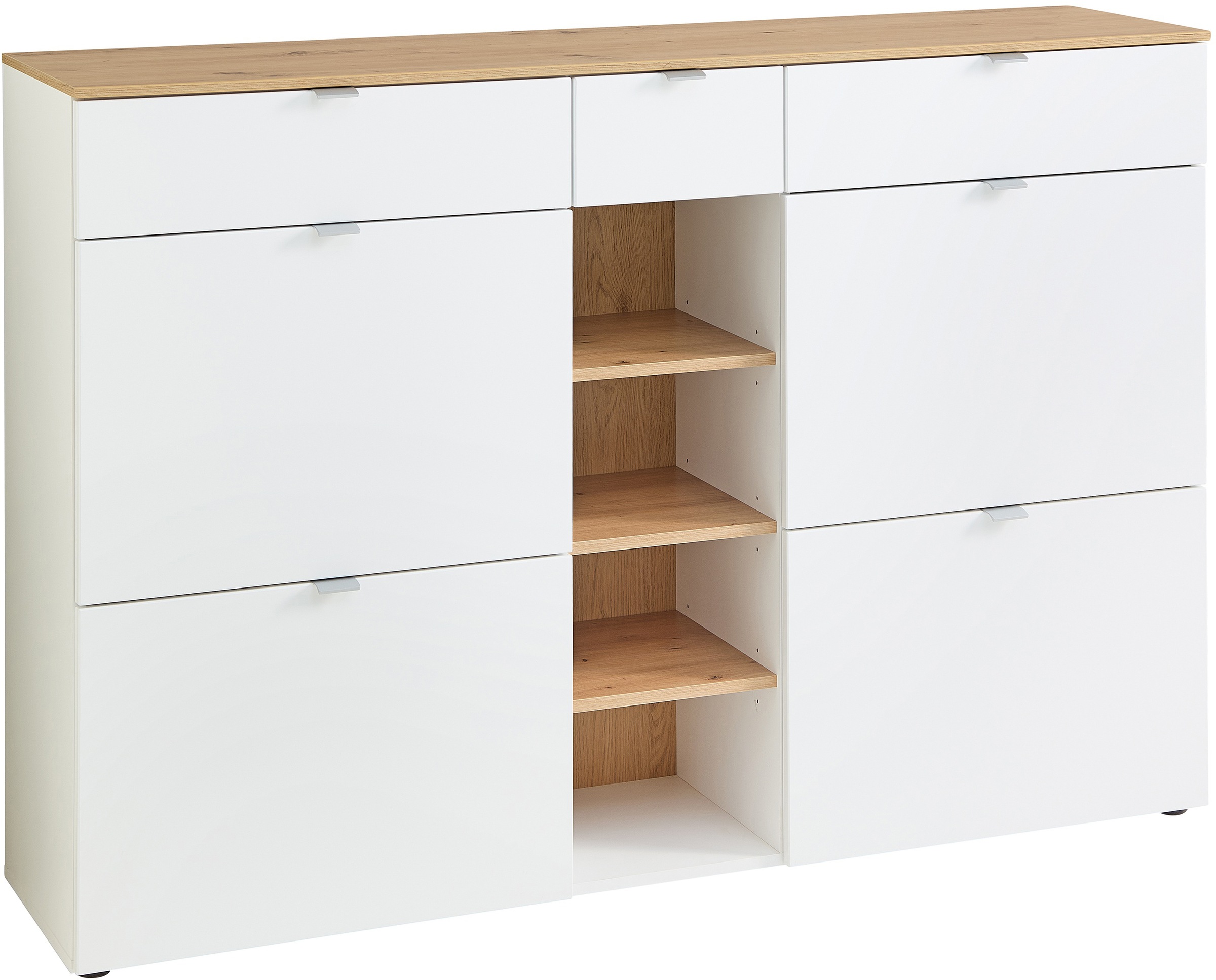 Innostyle Schuhschrank »Bari Schuhschrank mit Schubkästen, BxHxT 7148x103x38 cm«, (1 St.), 4 Klappen, 12 Fächer, Softclose, ABS Kantenschutz