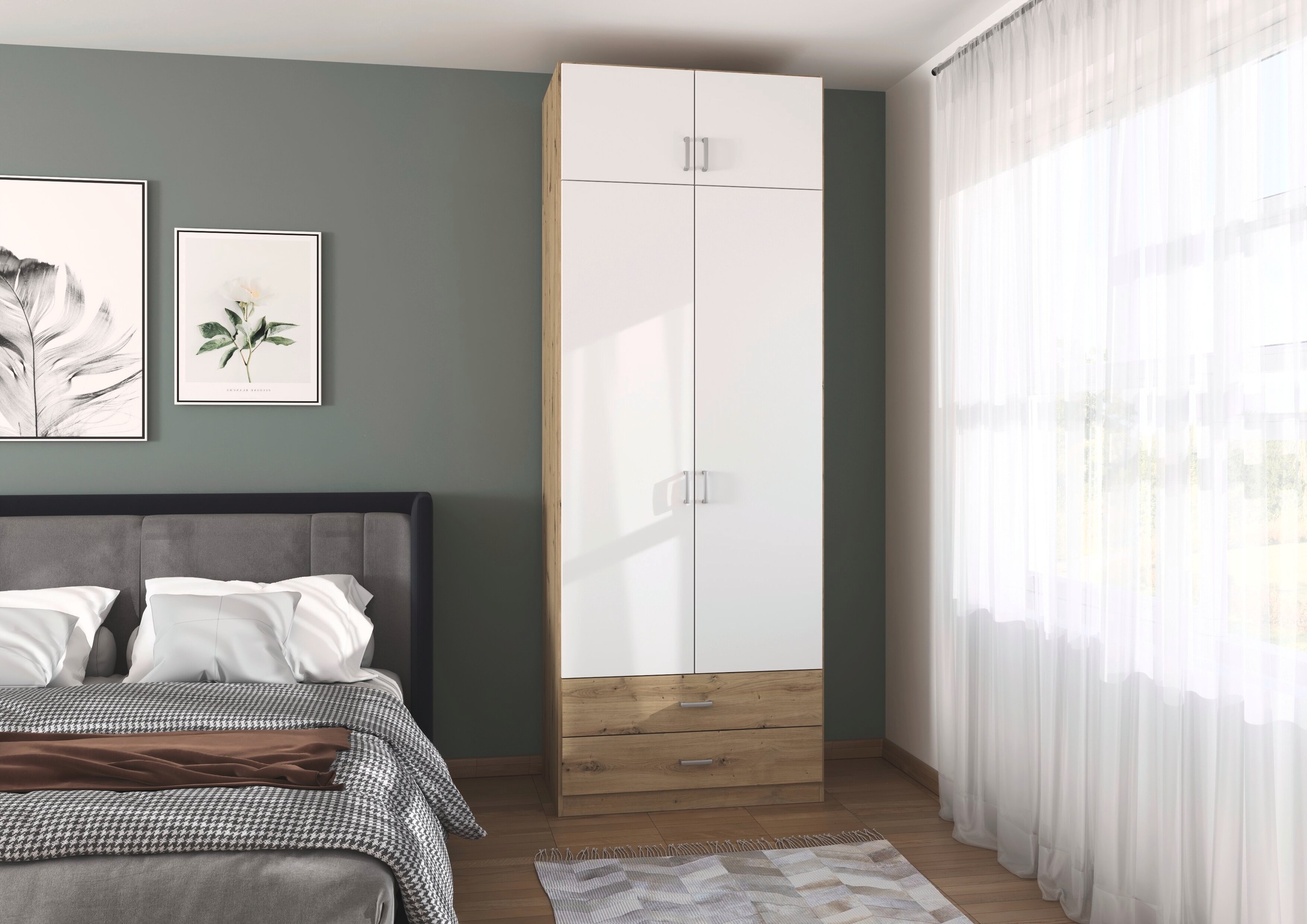 Thumbnail - rauch Kleiderschrank "Schrank Garderobe Wäscheschrank GAMMA in 4 Breiten 91-226 cm" 3 verschiedene Ausstattungen BASIC/C...