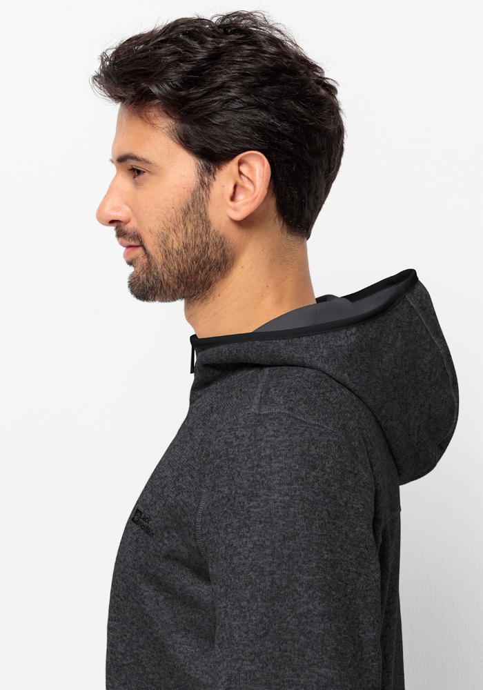 Jack Wolfskin Fleecejacke »TANNENSPUR HOODED JKT M«, mit Kapuze