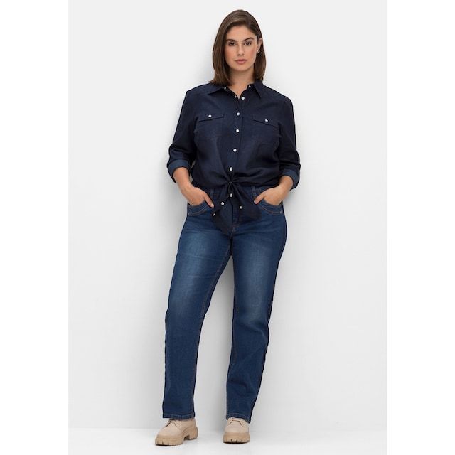 Black Friday Sheego Gerade Jeans »Große Größen«, PIA für sehr kräftige  Oberschenkel | BAUR