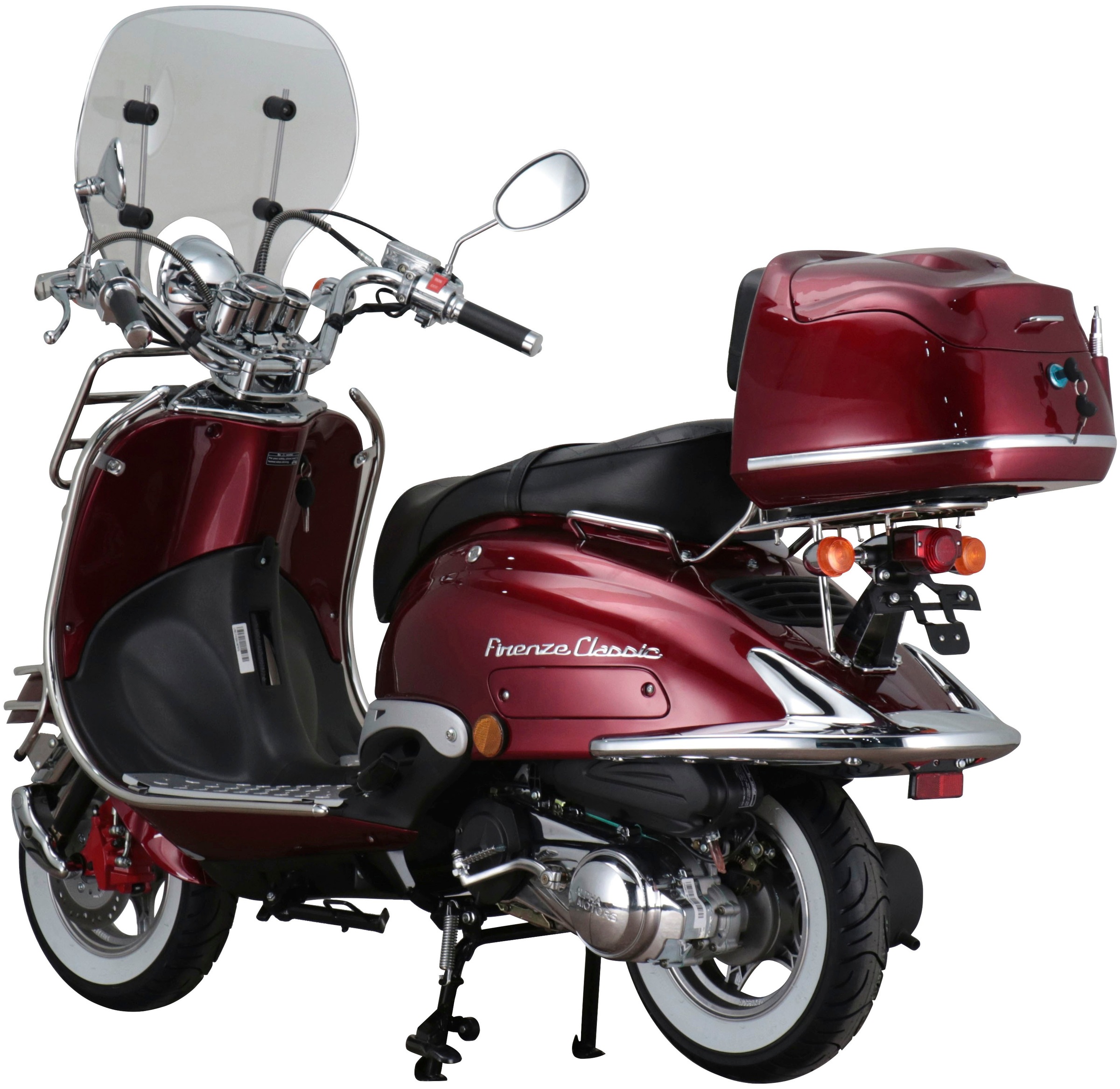 | auf 5, km/h, Firenze 85 PS, (Komplett-Set) Motorroller BAUR »Retro 125 Euro Alpha Rechnung 8,6 Classic«, cm³, Motors