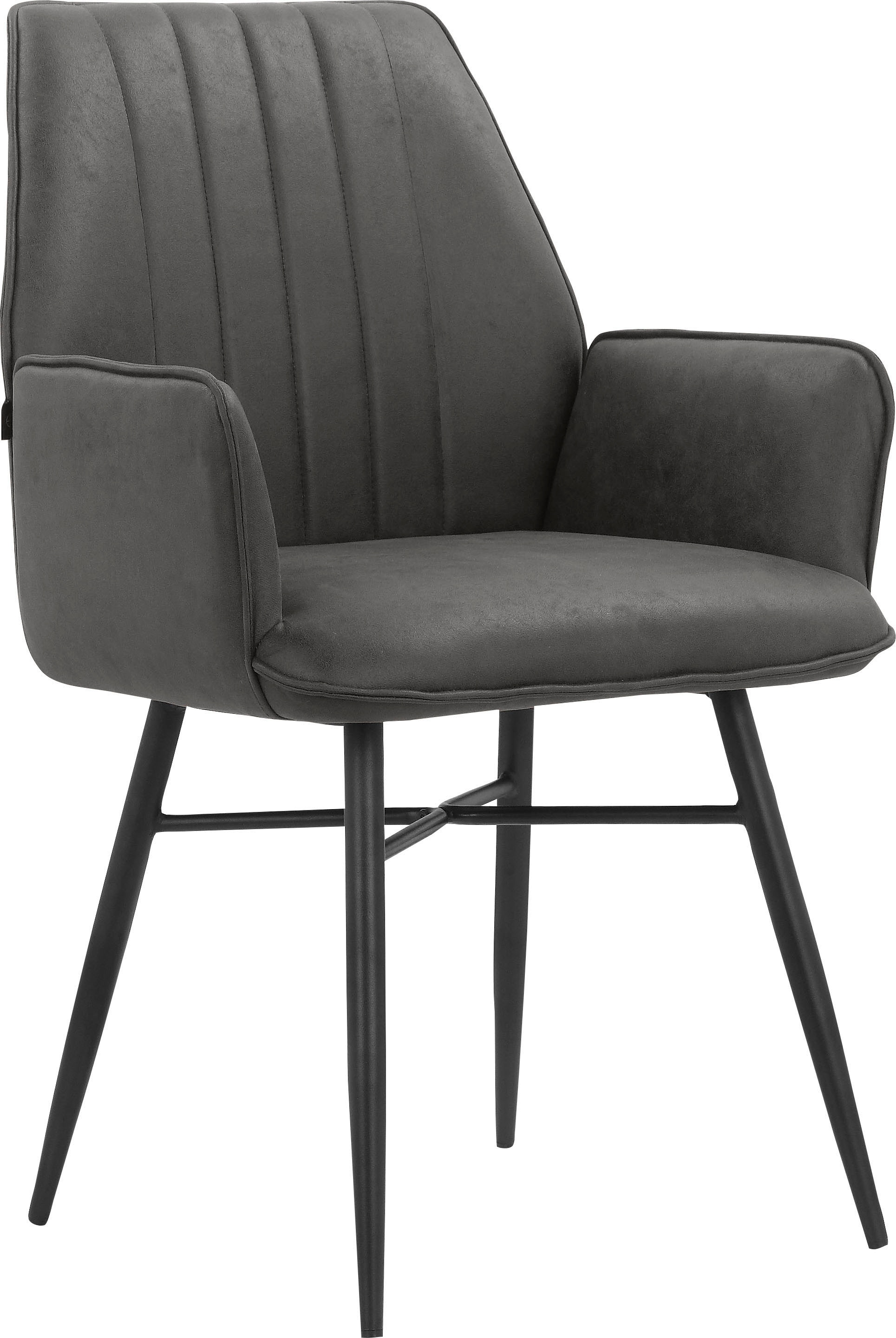 Leonique Esszimmerstuhl "Hrodwyn" () 2 Stk. Microfaser Sitz gepolstert, mit günstig online kaufen