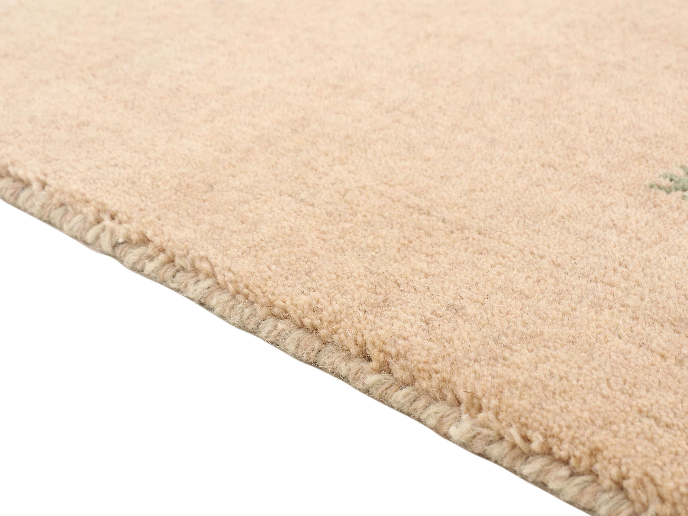 carpetfine Wollteppich »Gabbeh-Uni«, quadratisch, 15 mm Höhe, reine Wolle, handgewebt, Gabbeh Loom Tiermotiv, Sonderform Quadrat