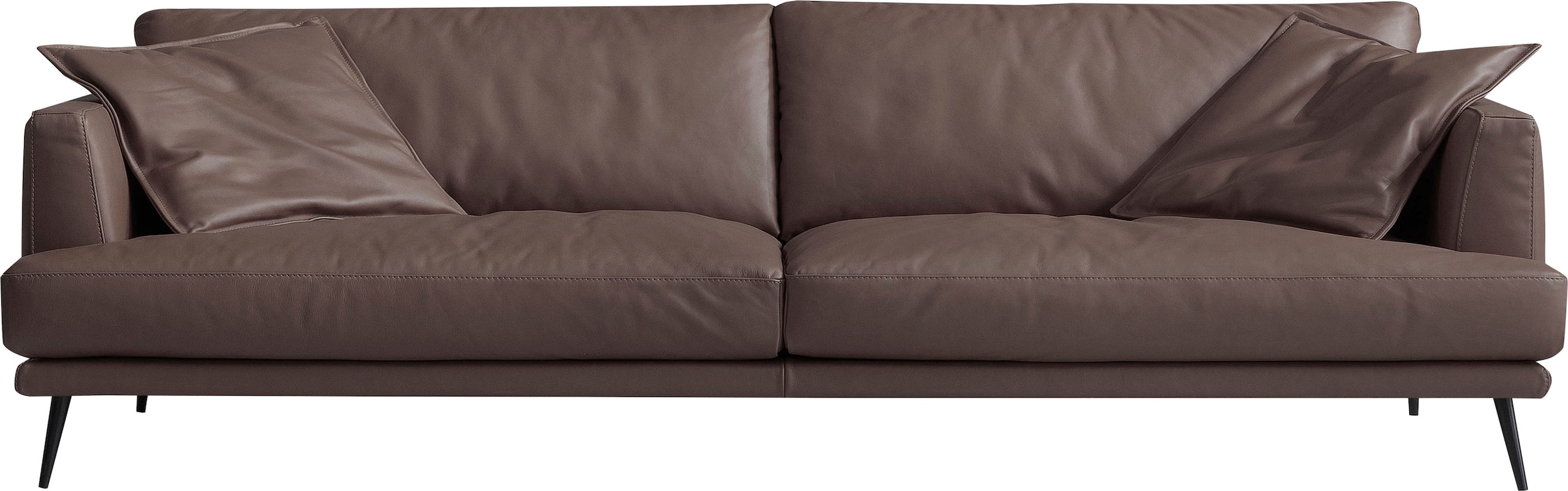Egoitaliano 2,5-Sitzer "Sophia, Designsofa mit extrakomfortablem Sitzkomfort, Breite 214cm" Daunenfederung, inkl. 2 Kissen
