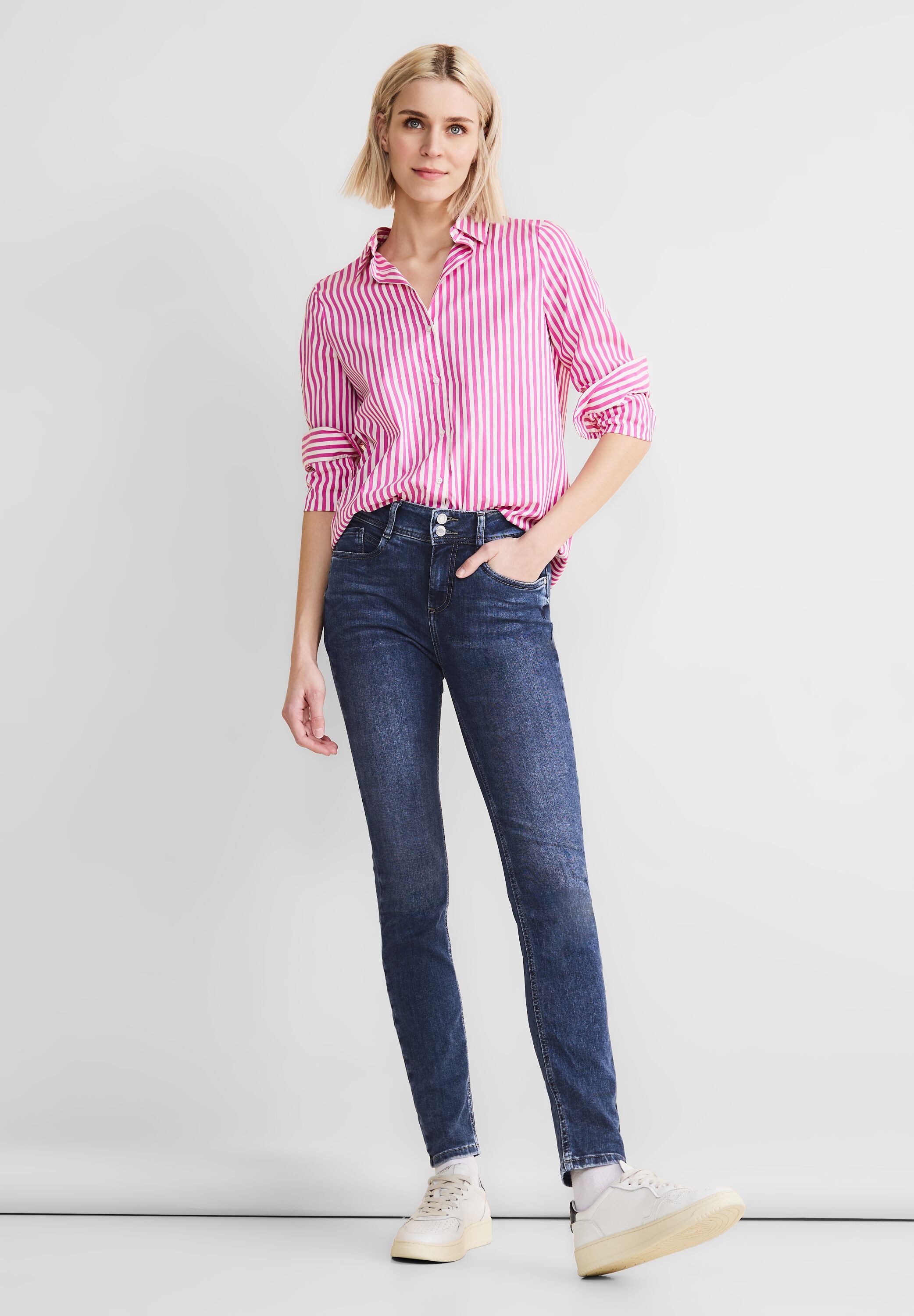 STREET ONE Slim-fit-Jeans, High Waist