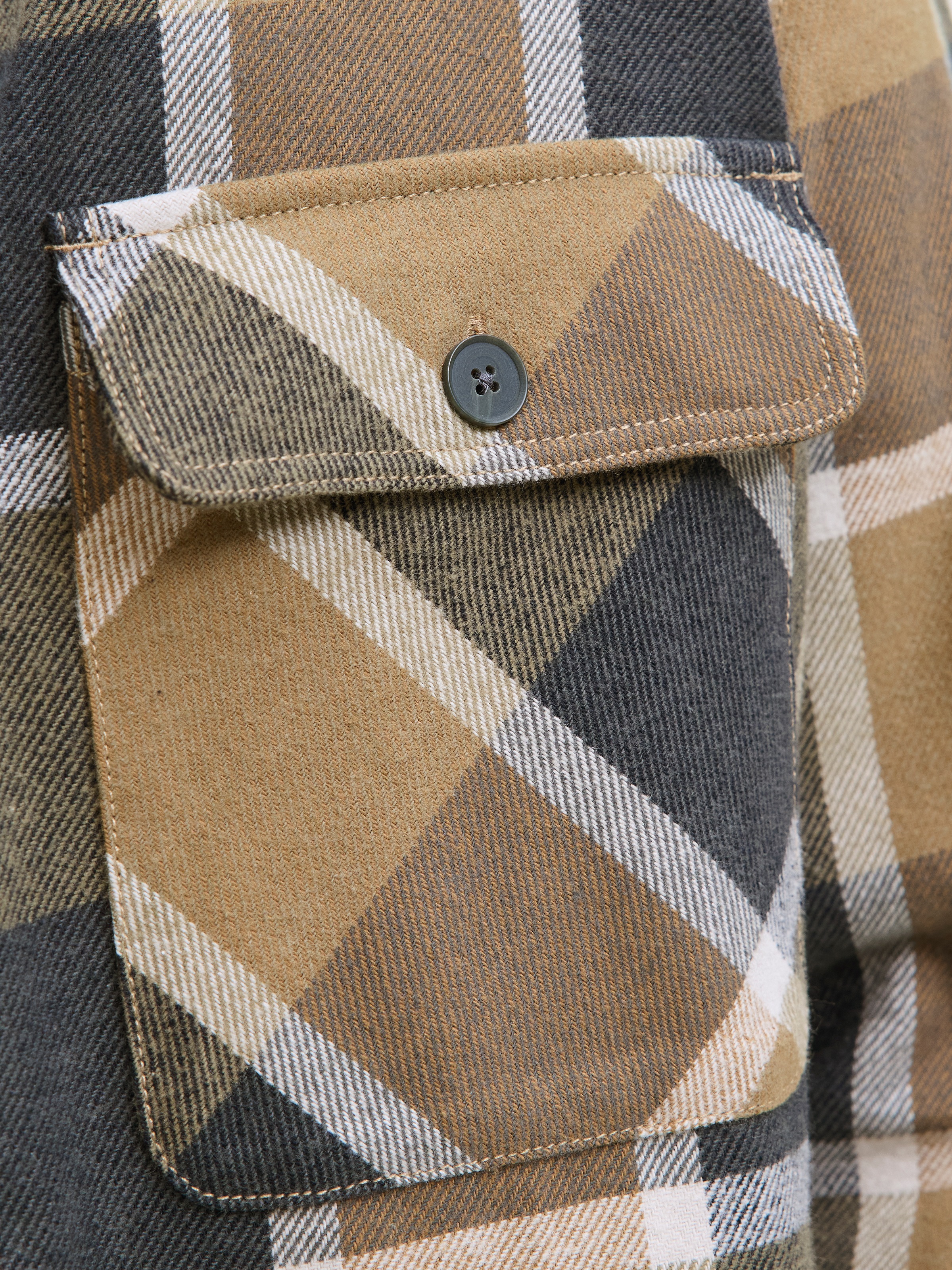 Jack & Jones Langarmhemd »JPRRAYLE MELANGE CHECK L/S OVERSHIRT SN«