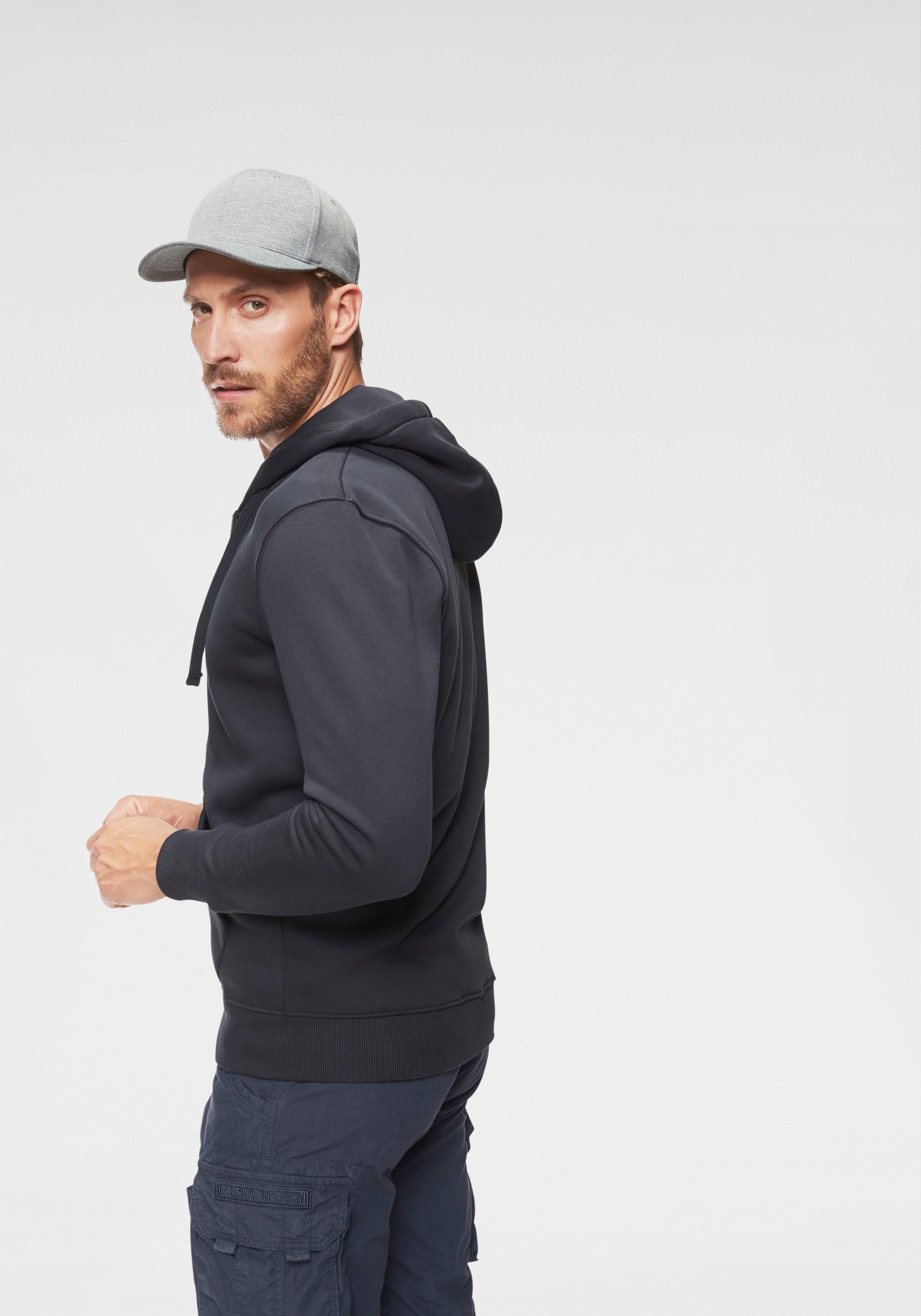 Alpha Industries Kapuzensweatjacke "BASIC ZIP HOODY" günstig online kaufen