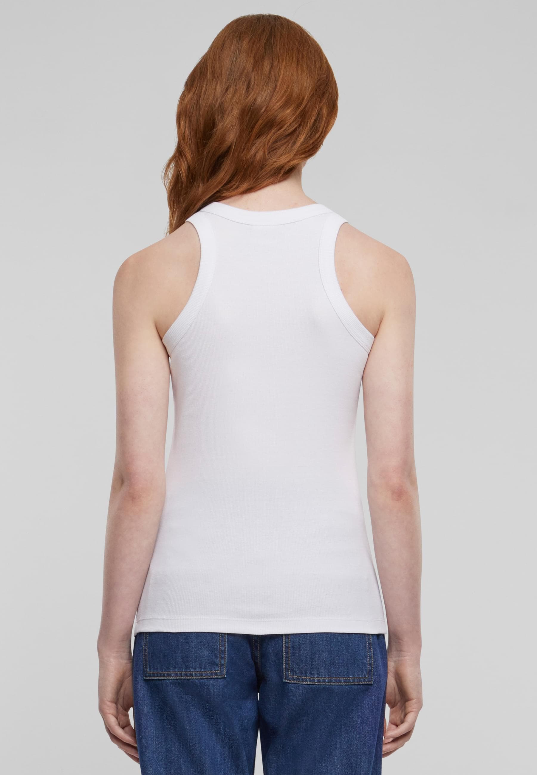 URBAN CLASSICS Muskelshirt »Urban Classics Damen Ladies Racer Back Rib Top«, (1 tlg.)