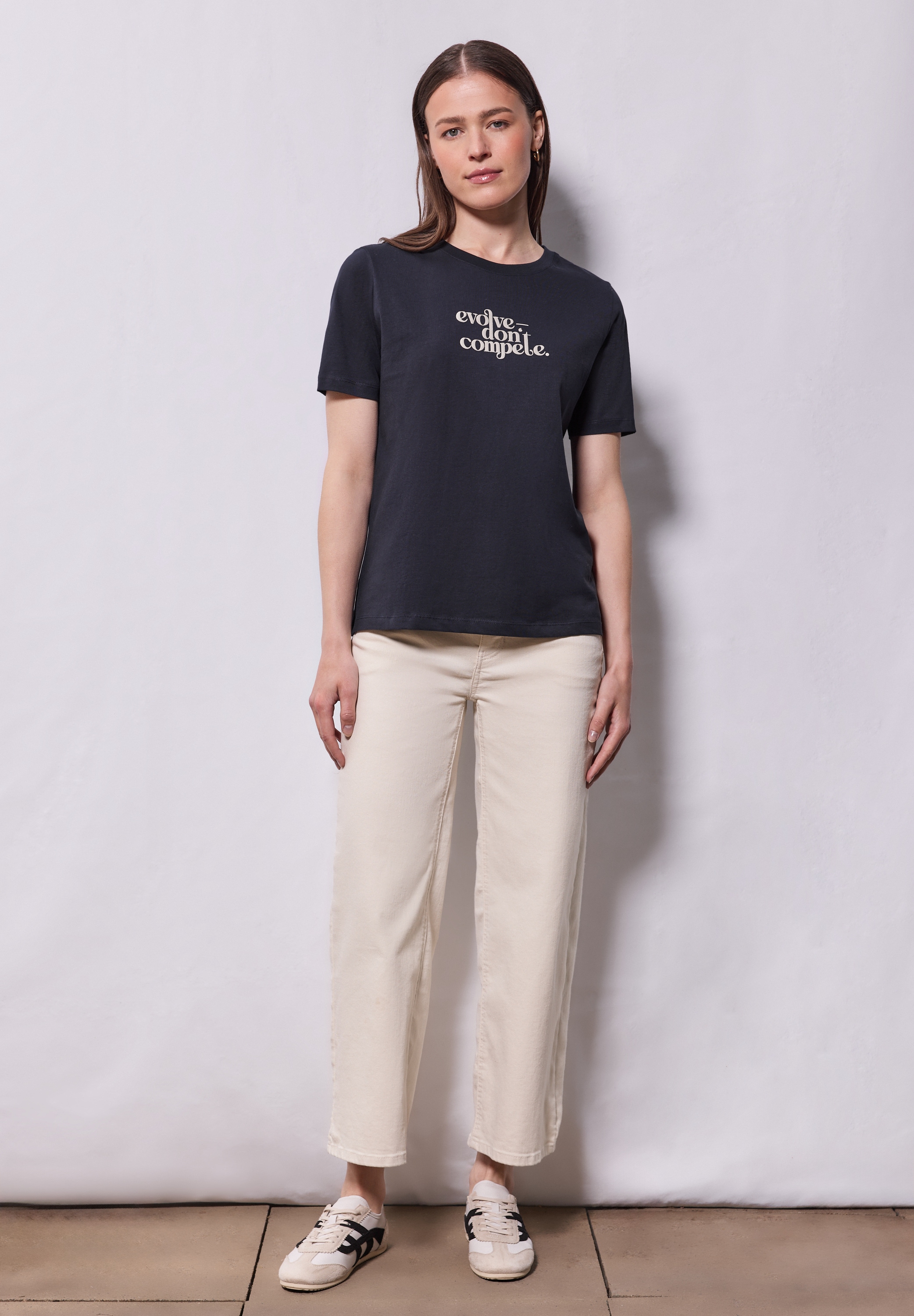 STREET ONE STUDIO T-Shirt, aus reiner Baumwolle