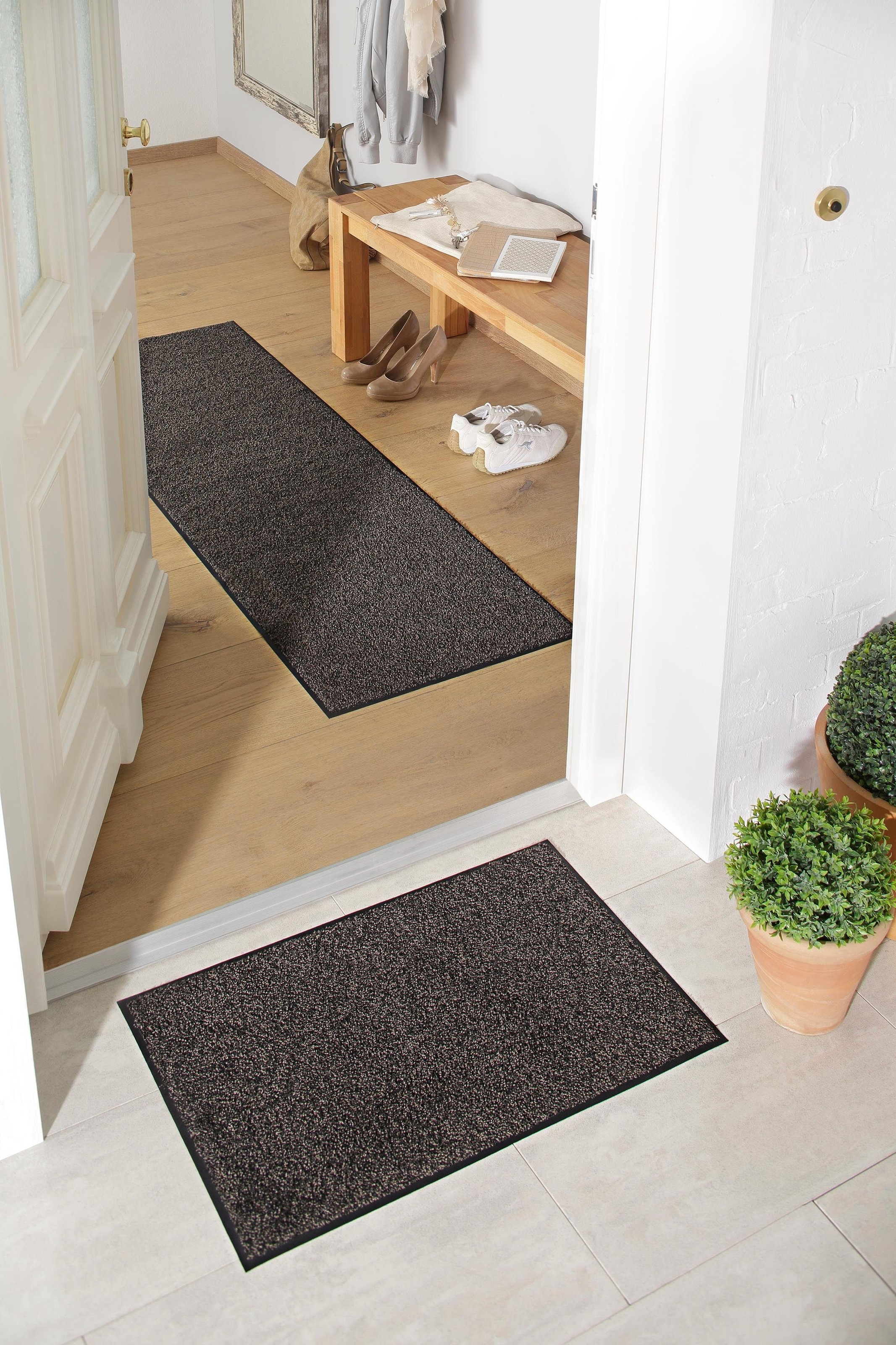 my home Fußmatte "Ember" rechteckig 9 mm Höhe Schmutzfangmatte, In- und Out günstig online kaufen