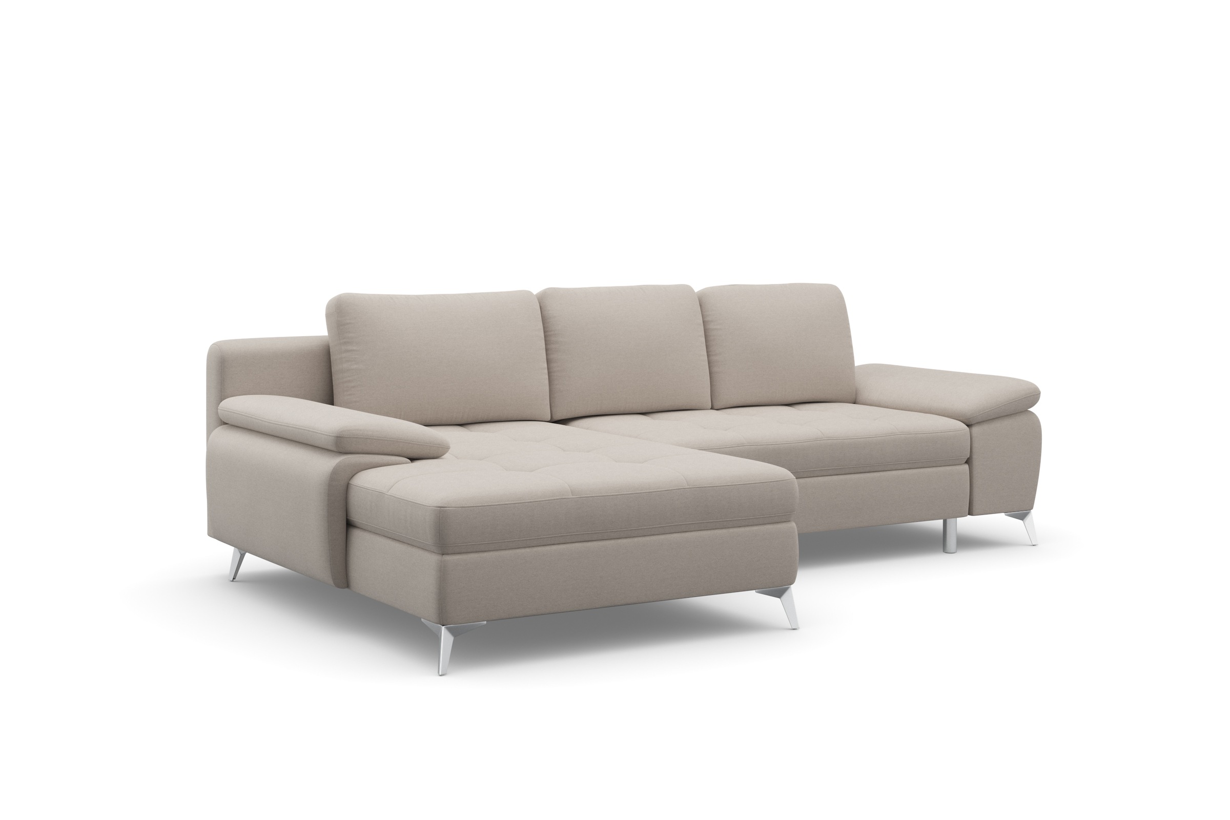 Thumbnail - sit&more Ecksofa "Latigo L-Form", mit Recamiere, wahlweise mit Bettfunktion und Bettkasten