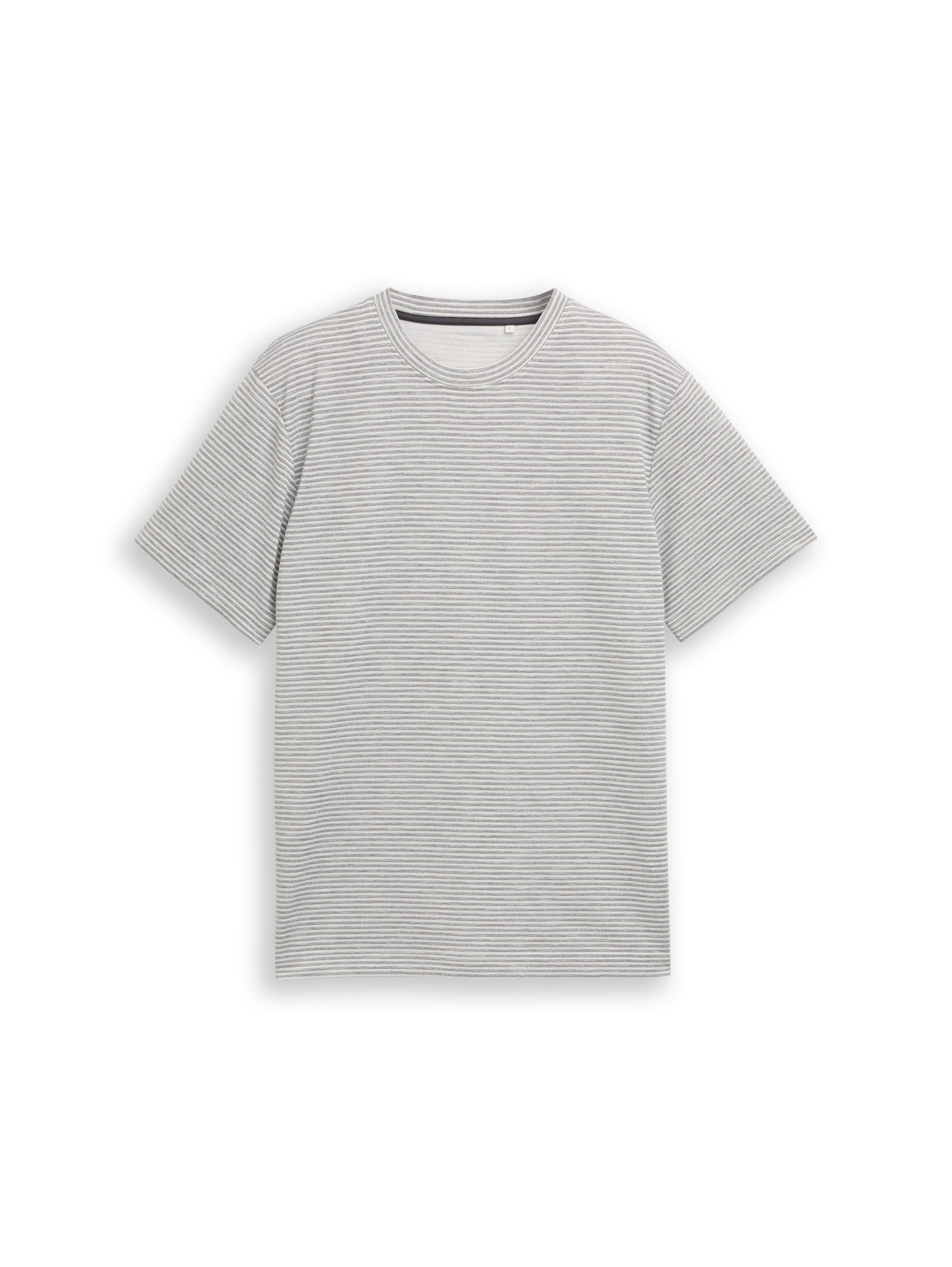 TOM TAILOR Kurzarmshirt Rundhals in Streifen-Optik