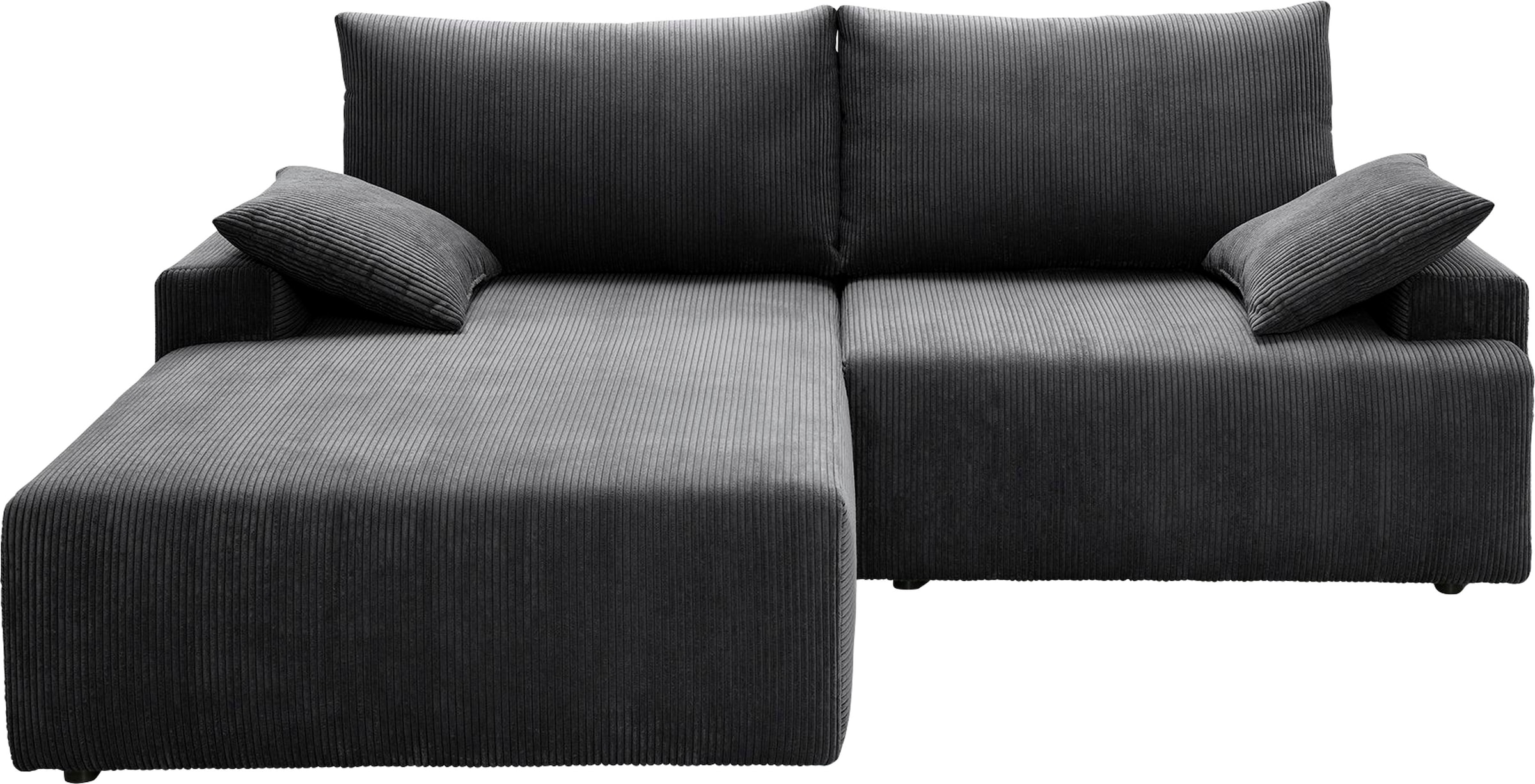 exxpo - sofa fashion Ecksofa »Orinoko, aktuelles Design und hoher Sitzkomfort, L-Form«, inkl. Bettfunktion und Bettkasten, schöne Farben im angesagten Cord