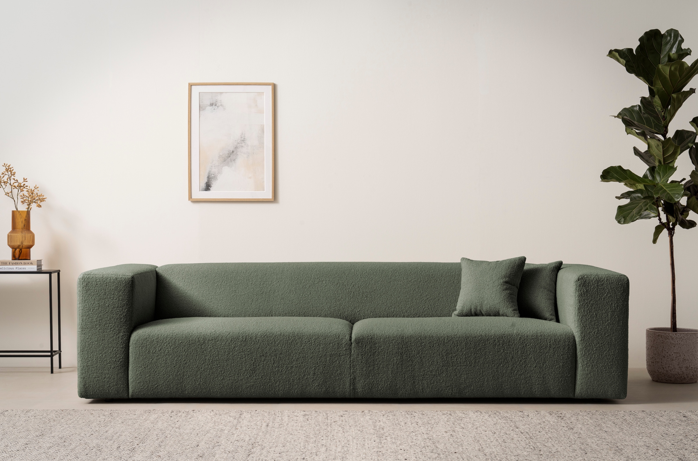 Home affaire 3-Sitzer "BAKELS, Couch in Cord oder Boucle-Stoff, Sofa im mod günstig online kaufen