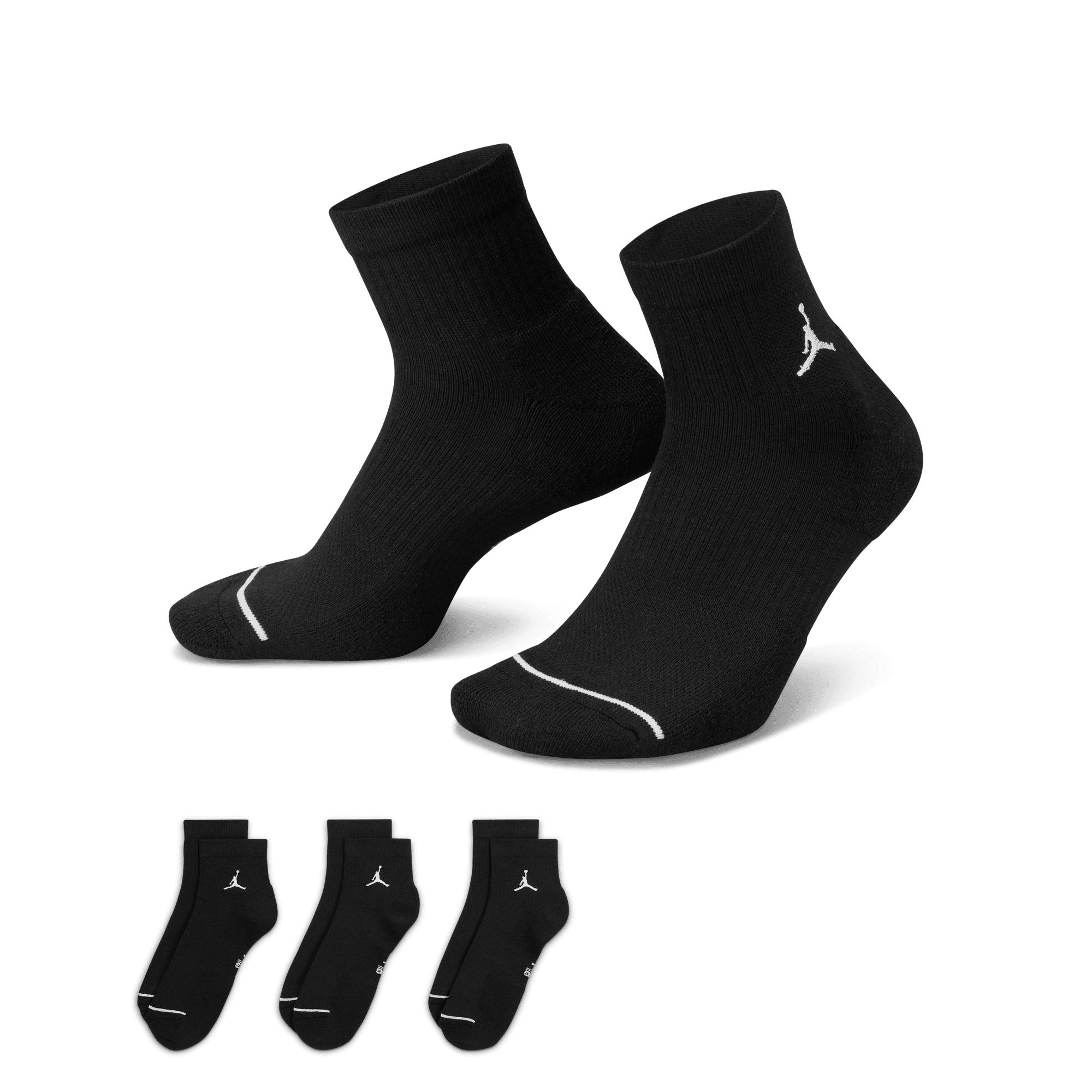 Thumbnail - Nike Funktionssocken "U J ED CUSH POLY ANKLE 3PR 144" für den Alltag, mit schweißableitendem Material, sportlicher Stil