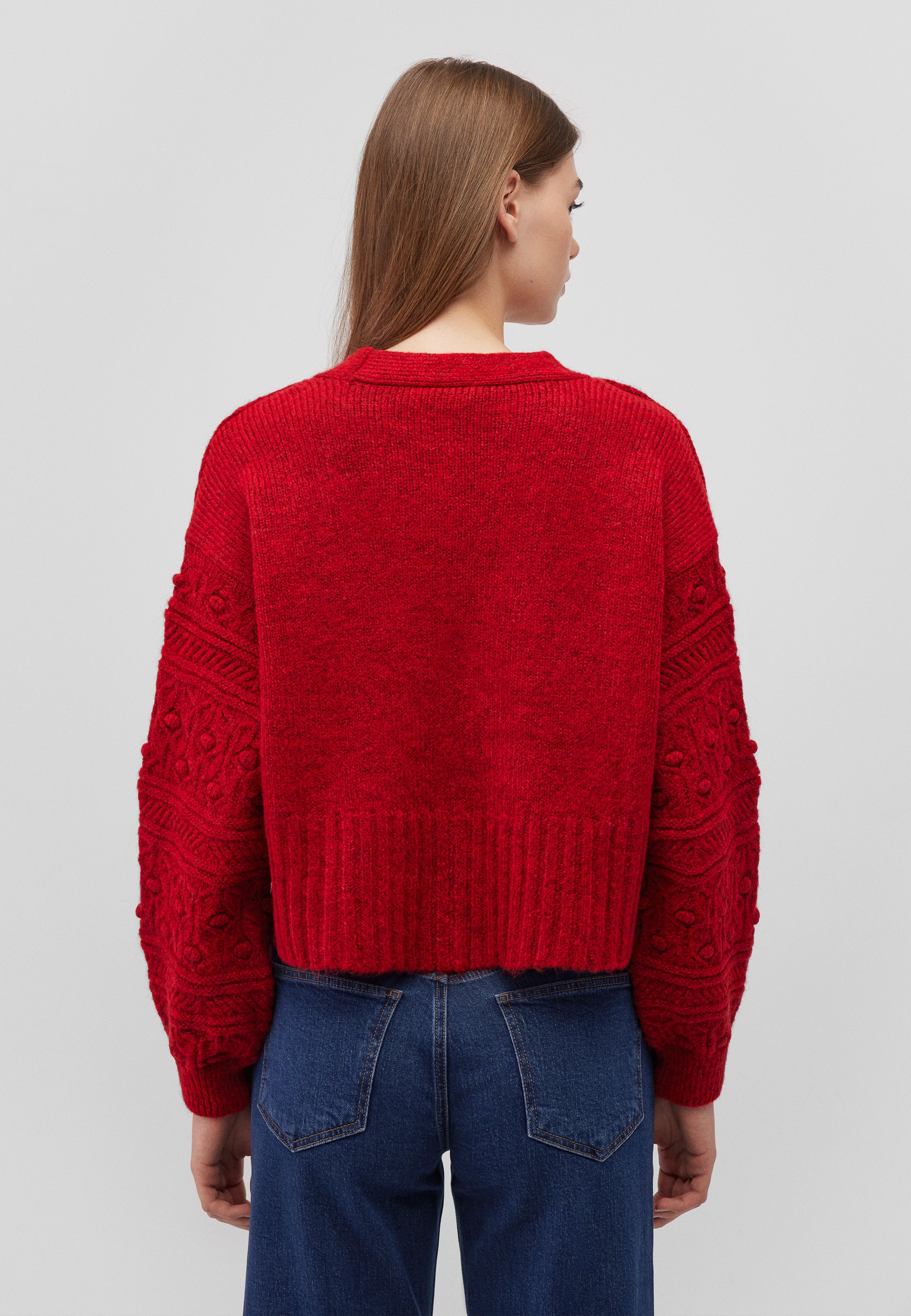 Mavi Strickpullover »BUTTONED CARDIGAN«, Cardigan Strukturiert