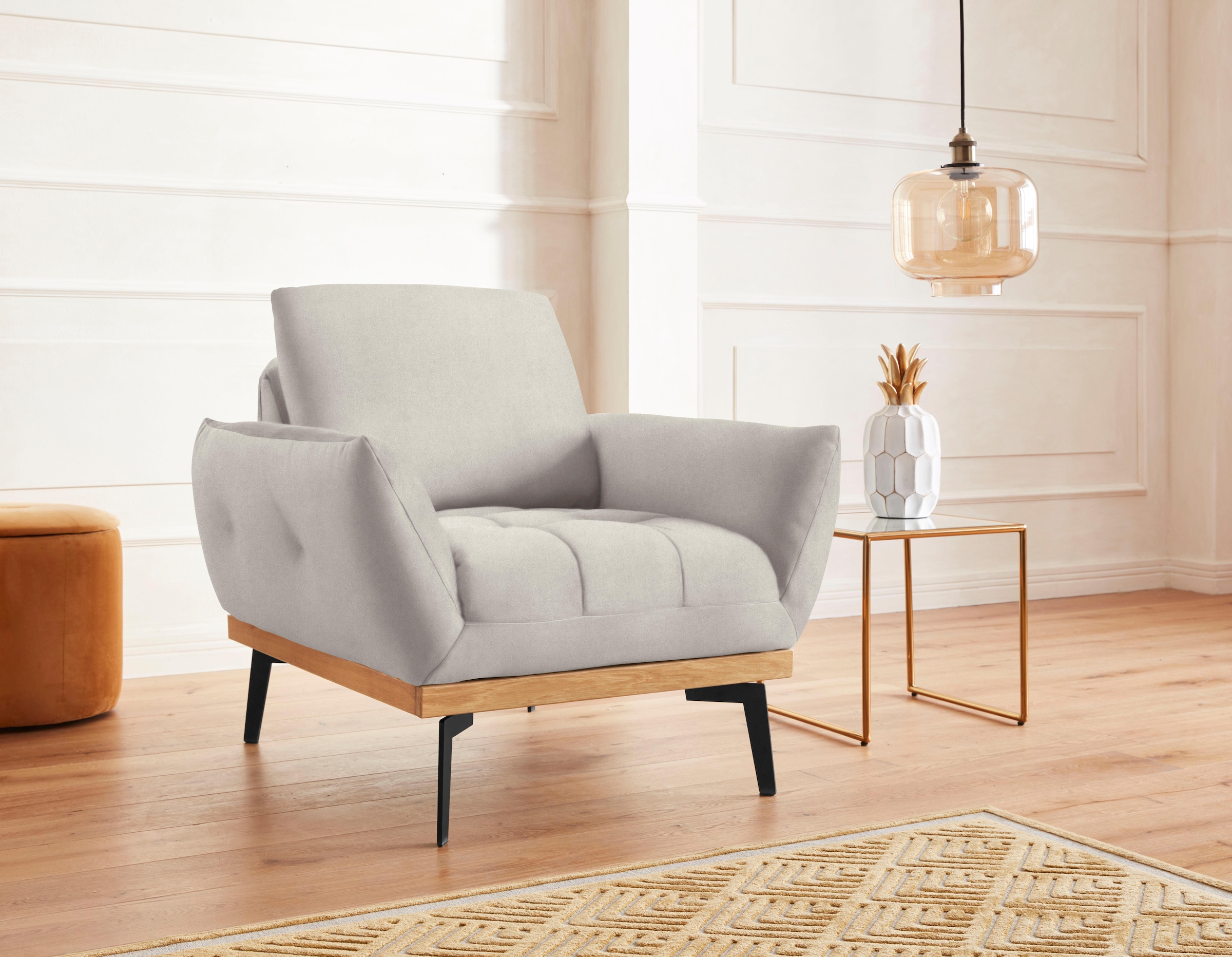 exxpo - sofa fashion Sessel "Palic, Loungesessel mit Rückenverstellung, hoh günstig online kaufen