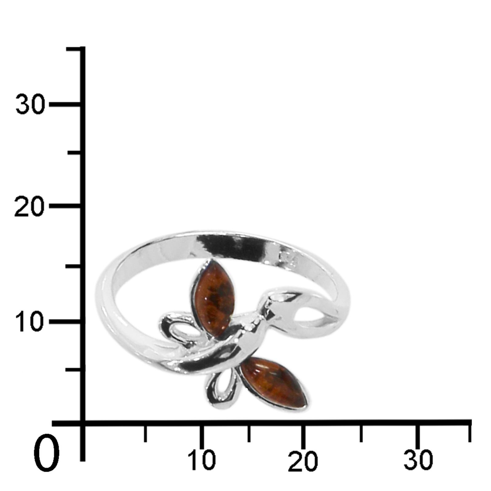 Fingerring OSTSEE-SCHMUCK "Ostsee-Schmuck Ring Schmetterling Ring Schmetterling" Gr. 60, silber, Fingerringe, Damen, 60 (19,1), Silber 925 (Sterlingsilber), Fingerring 2